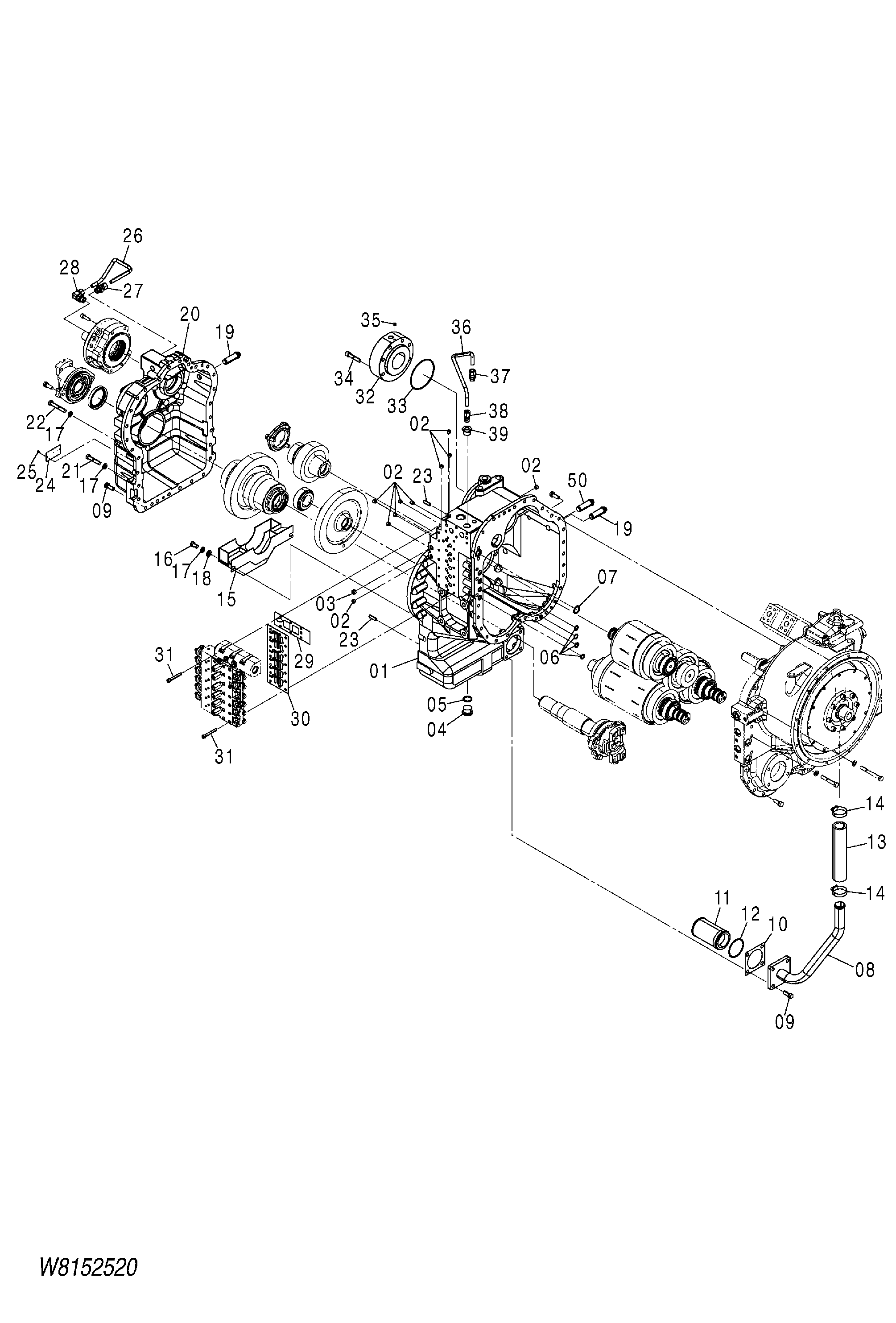 Схема Трансмиссия (1/7) HITACHI ZW180