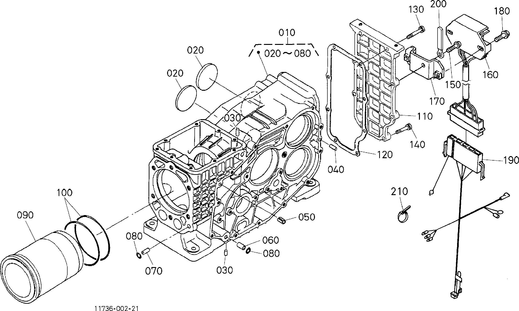 Схема Кранк корпус HITACHI TSR65KDS