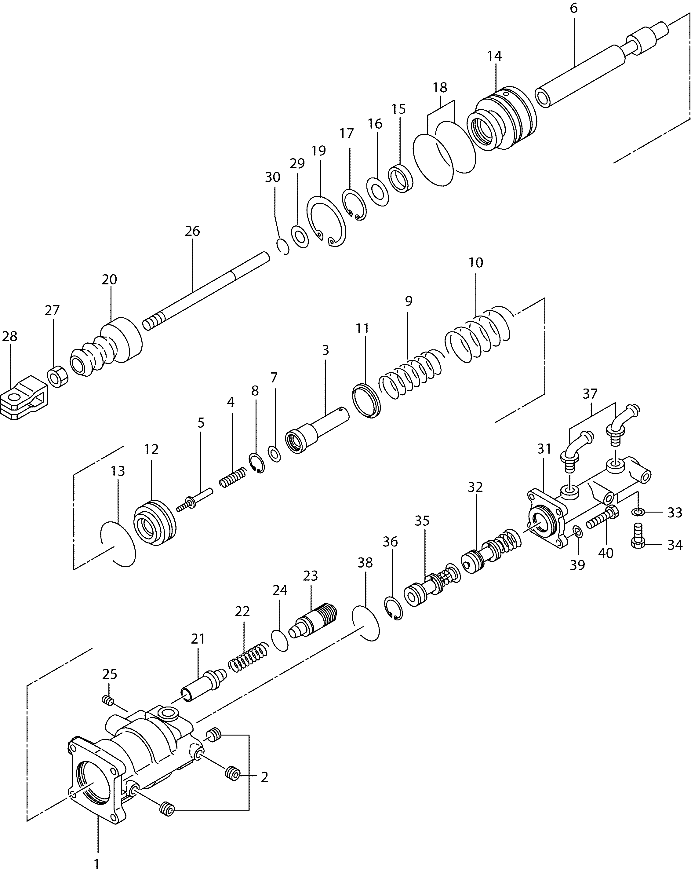 Схема Тормозной клапан HITACHI LX80-7