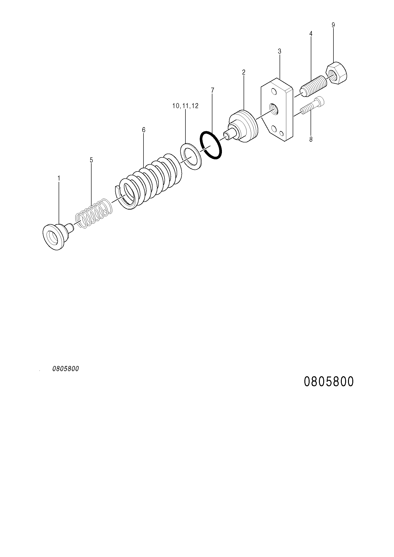 Схема Управление пружина группа HITACHI ZX75US