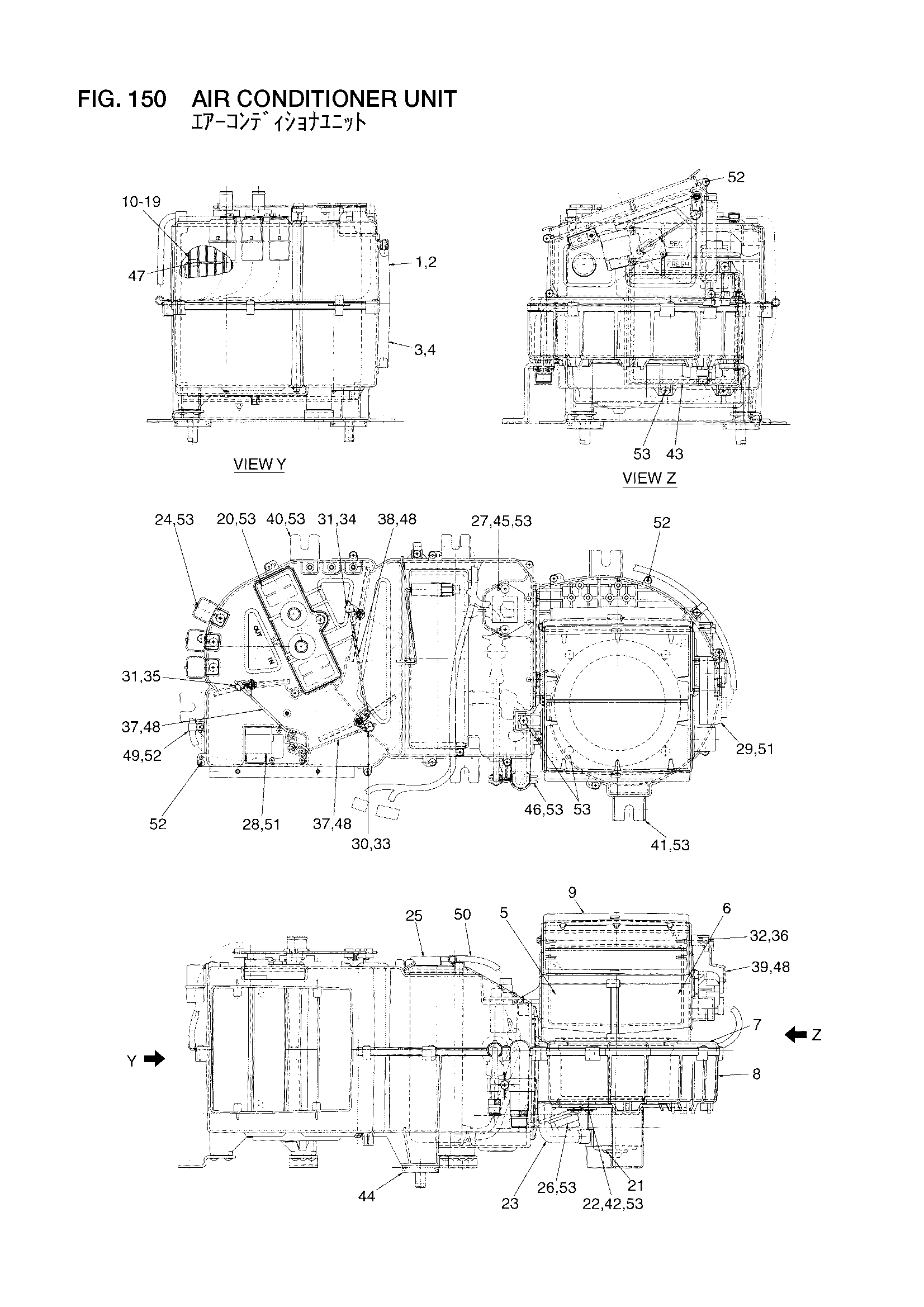 Схема Кондиционер блок HITACHI LX160-7