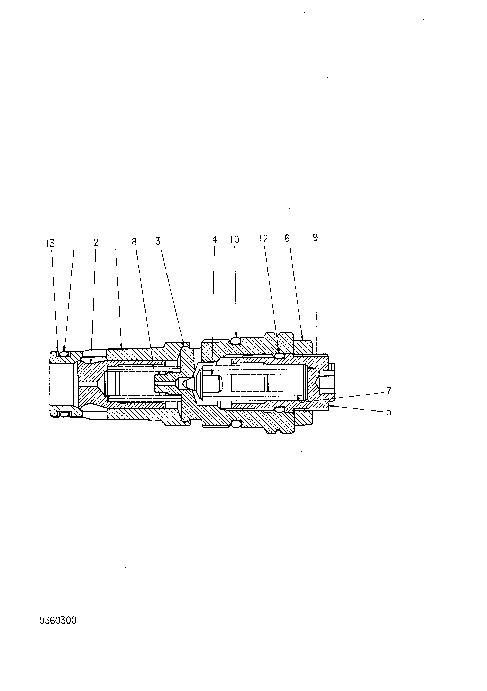 Схема Предохранительный клапан HITACHI KH125-3(D)