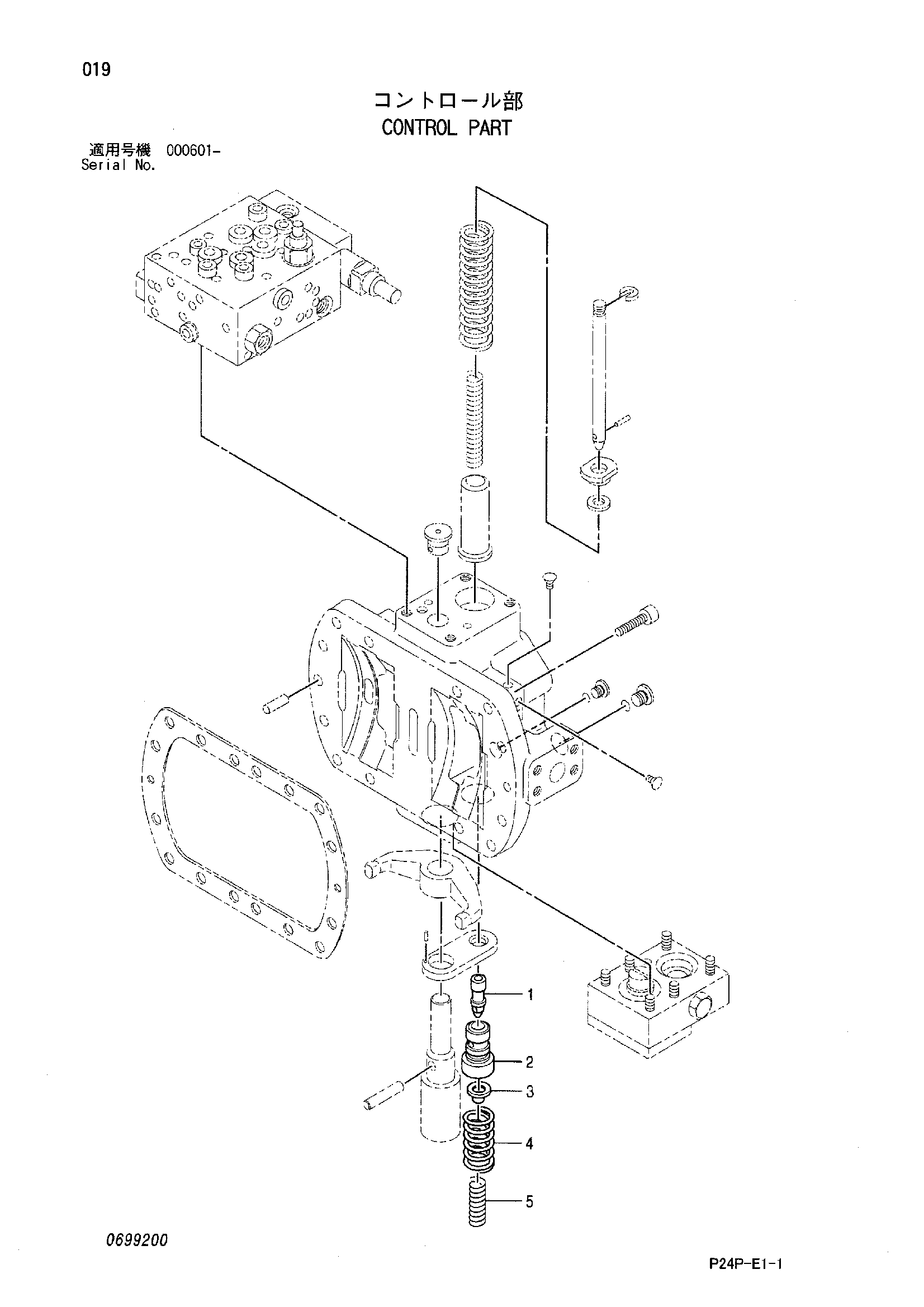 Схема Управление деталь HITACHI SCX700