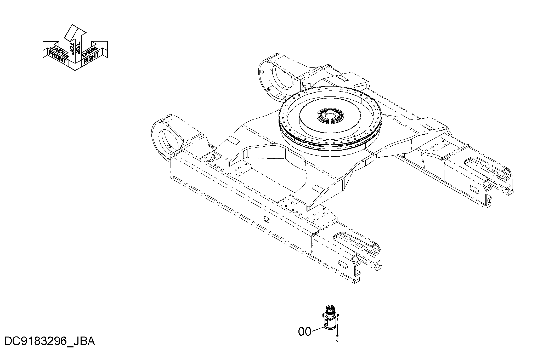Схема Центральный коллектор HITACHI ZX670LC-5B