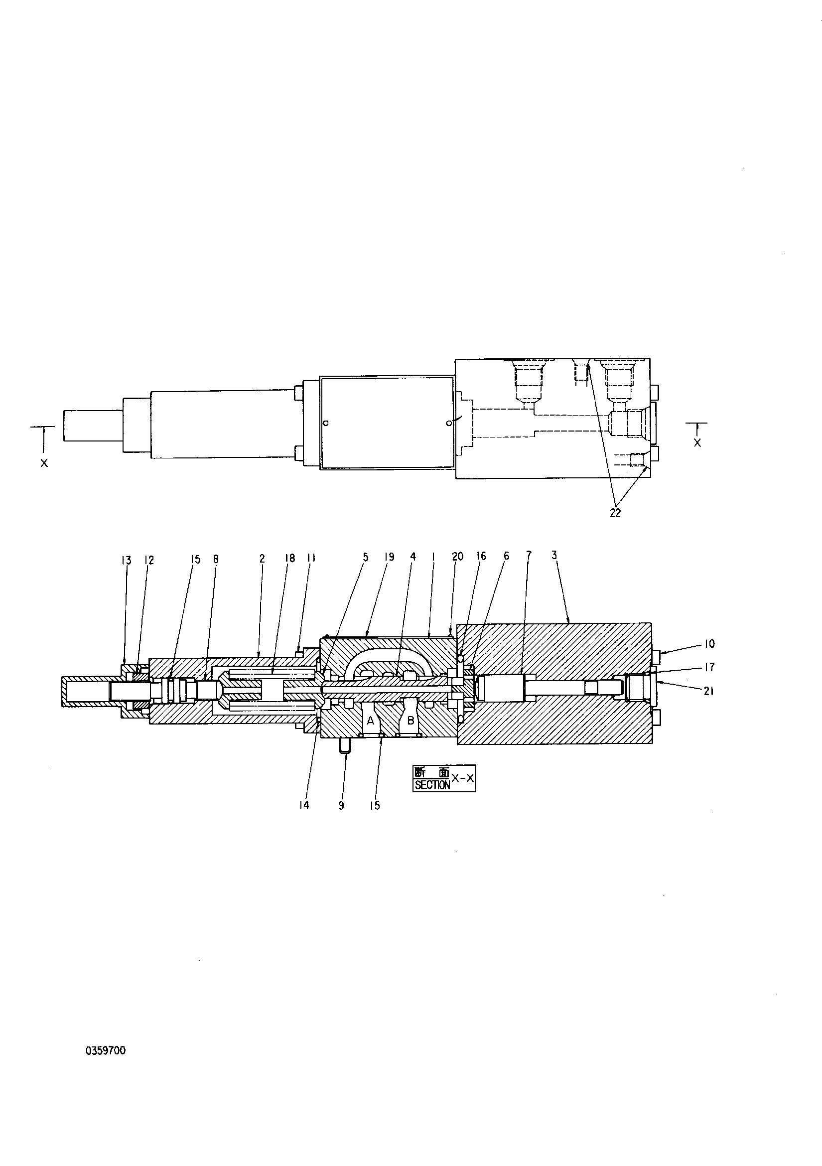 Схема Тхроттле клапан HITACHI KH125-3(D)