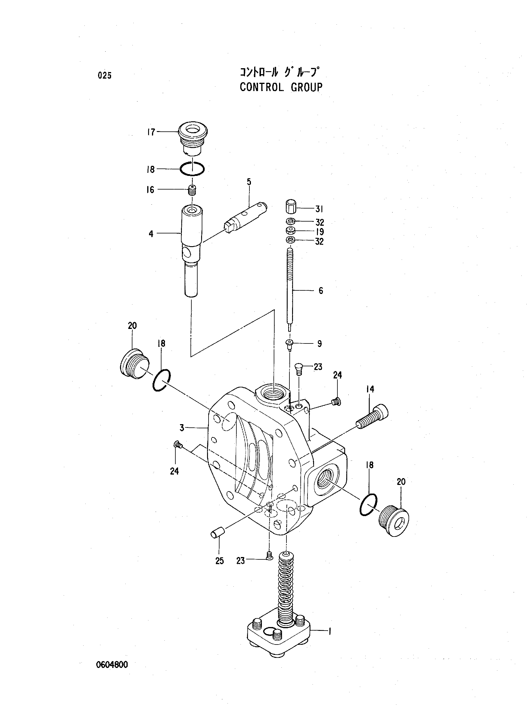 Схема Управление группа HITACHI EX60WD-2