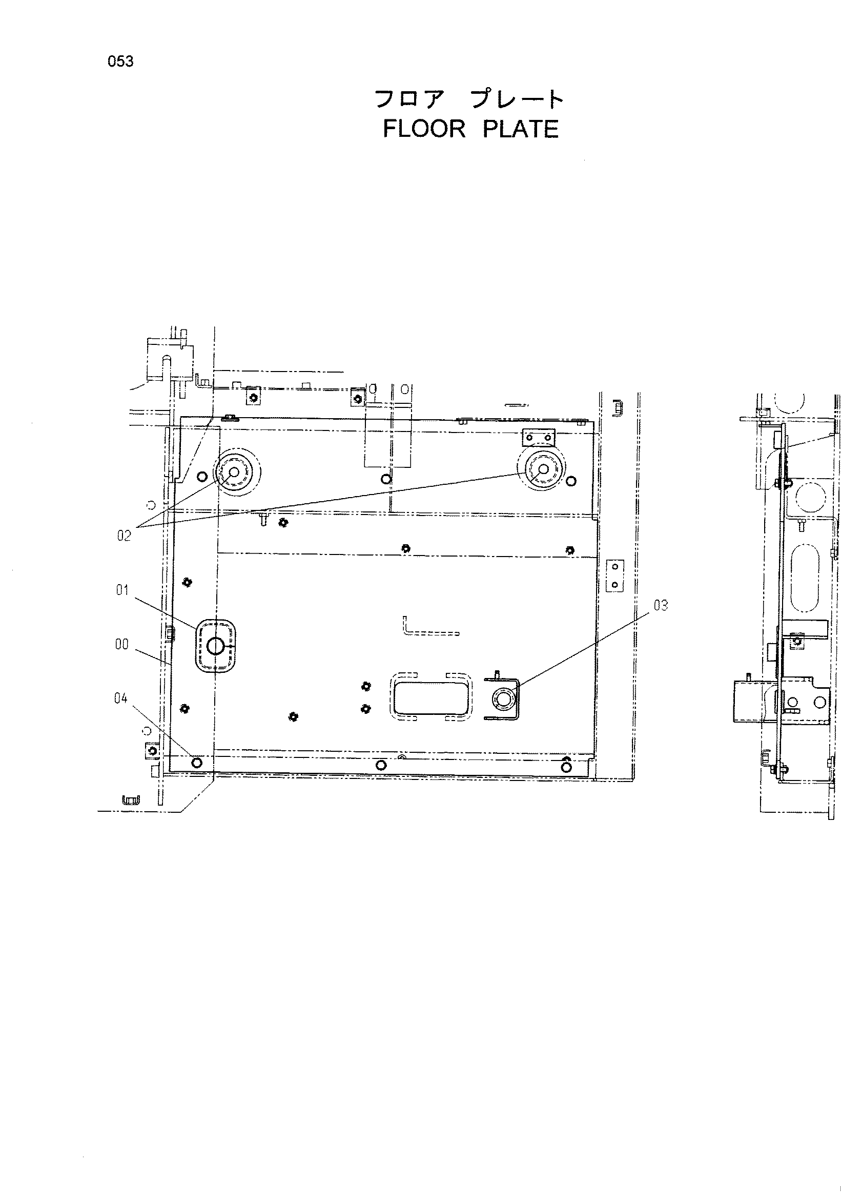 Схема Панель пола HITACHI HR240G