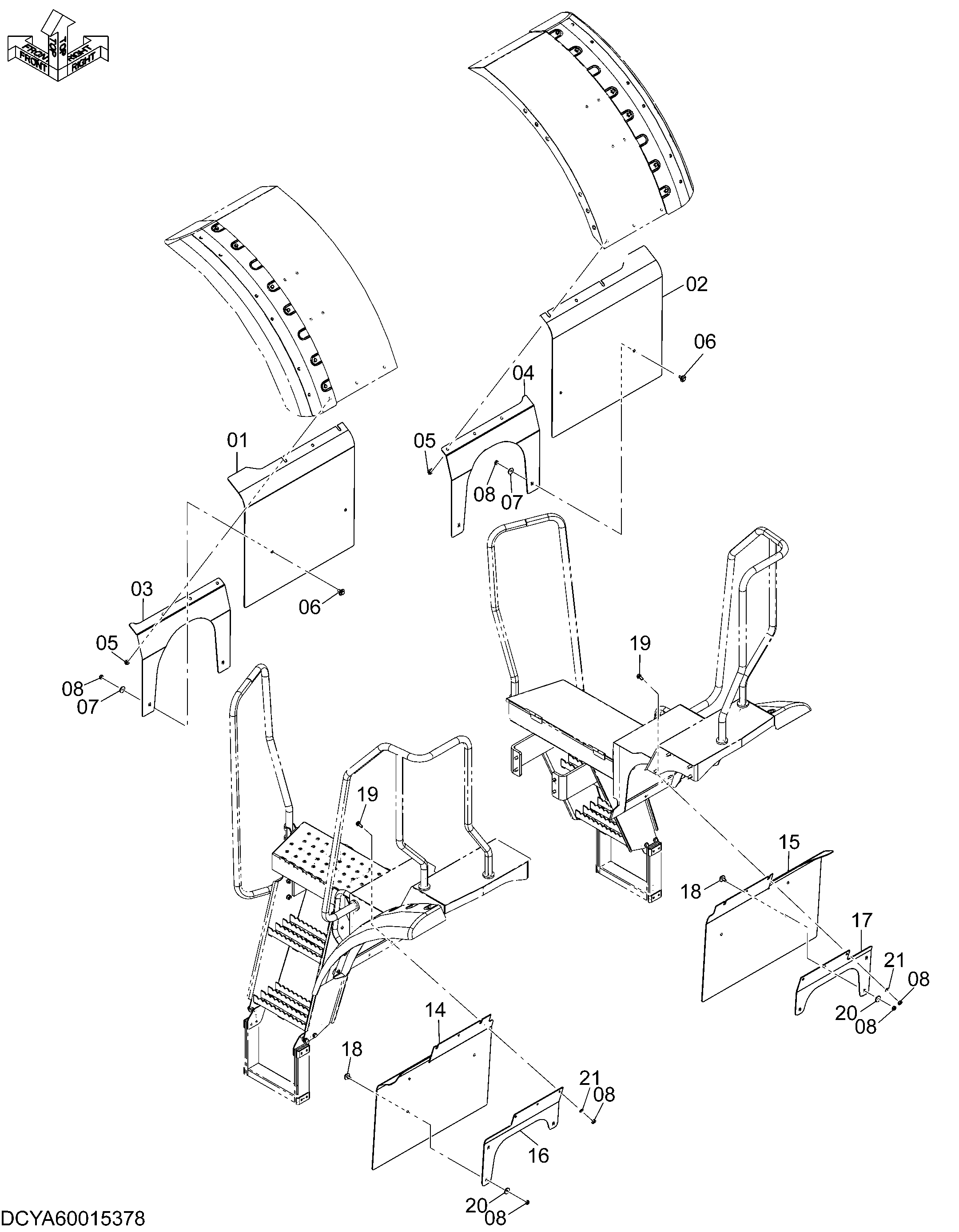 Схема MUD защита (широкий) HITACHI ZW250-5B