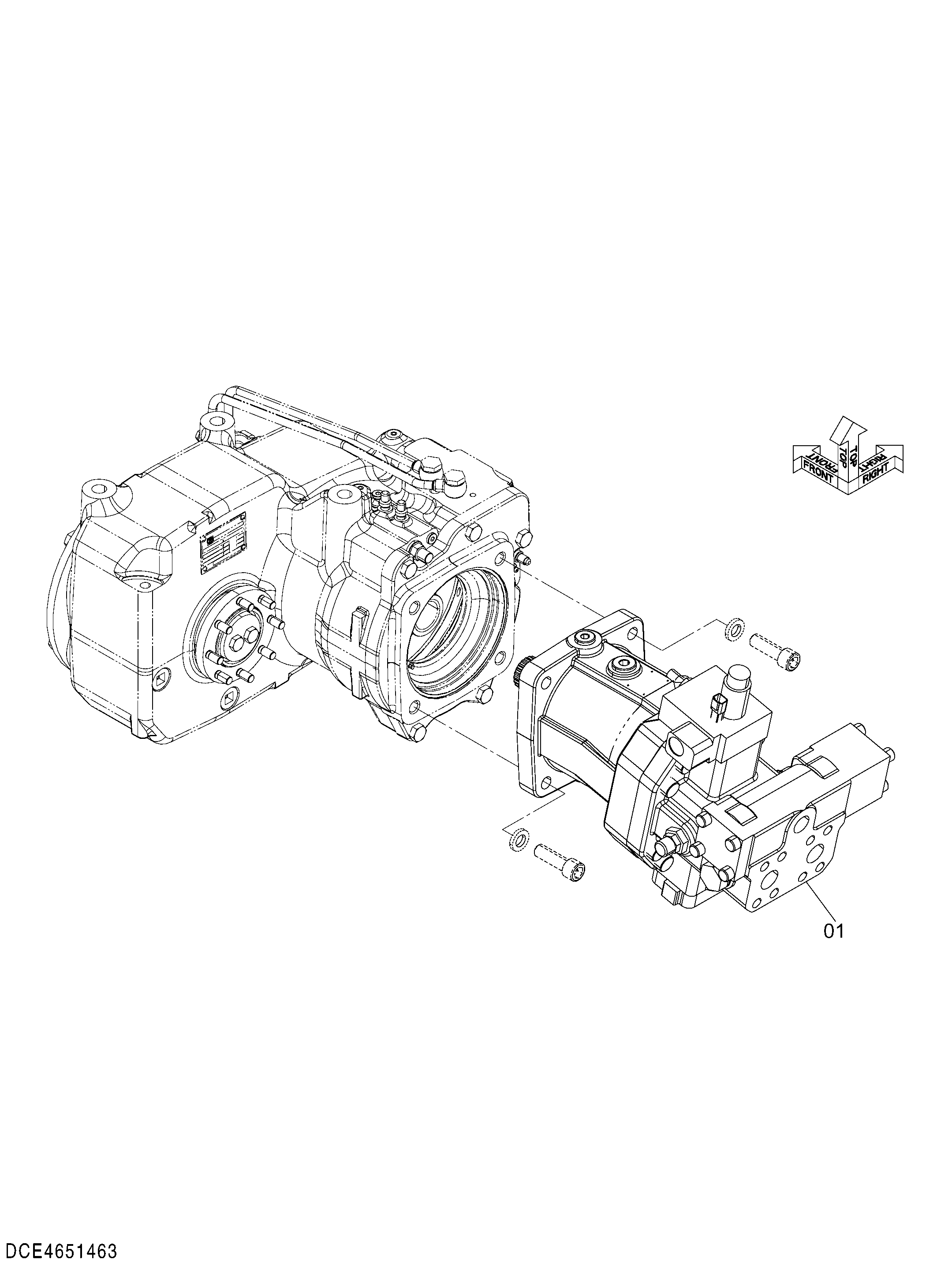 Схема Гидромотор (ход) HITACHI ZX140W-3DARUMA