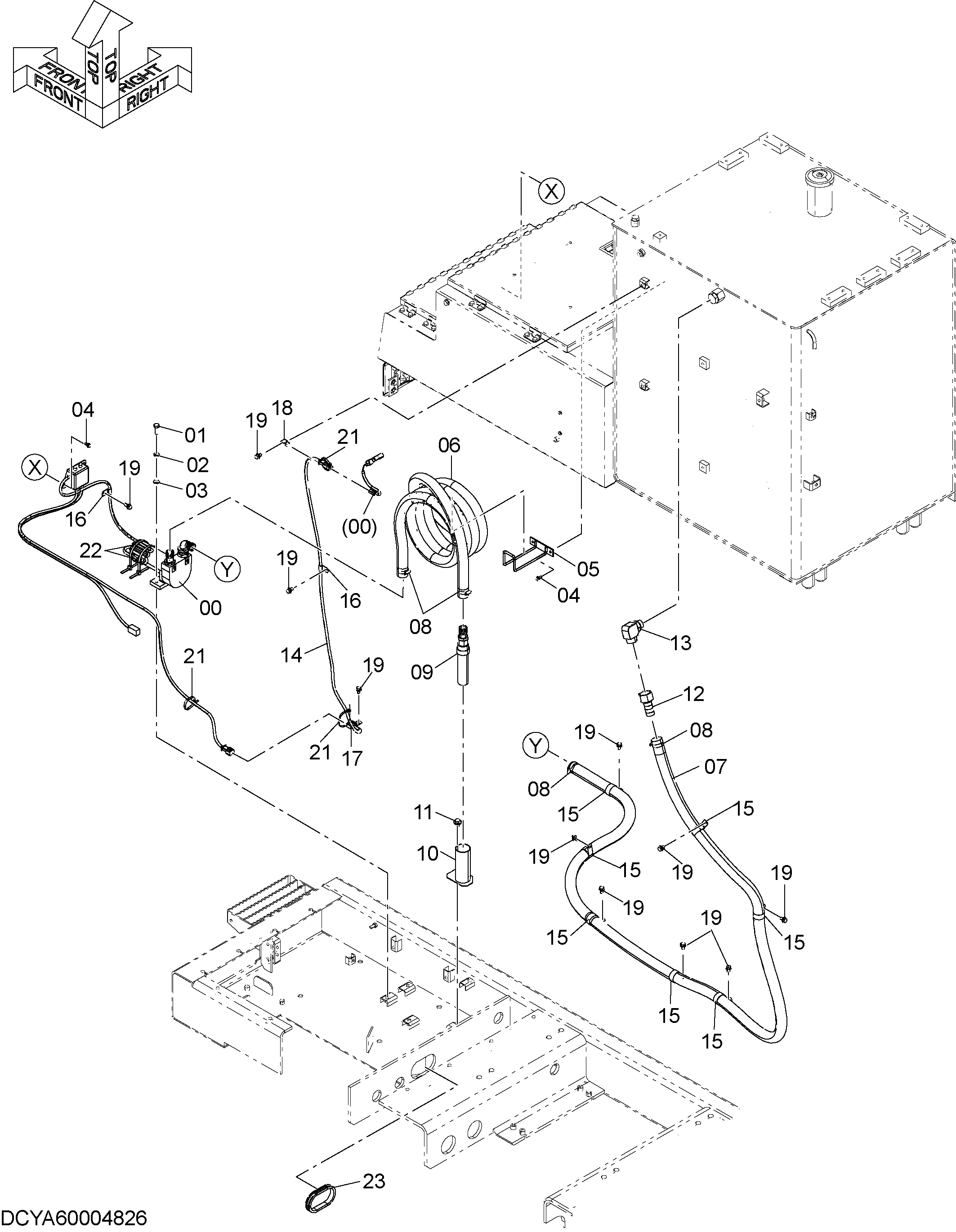 Схема Топливоподкачивающий насос HITACHI ZX870LC-5B