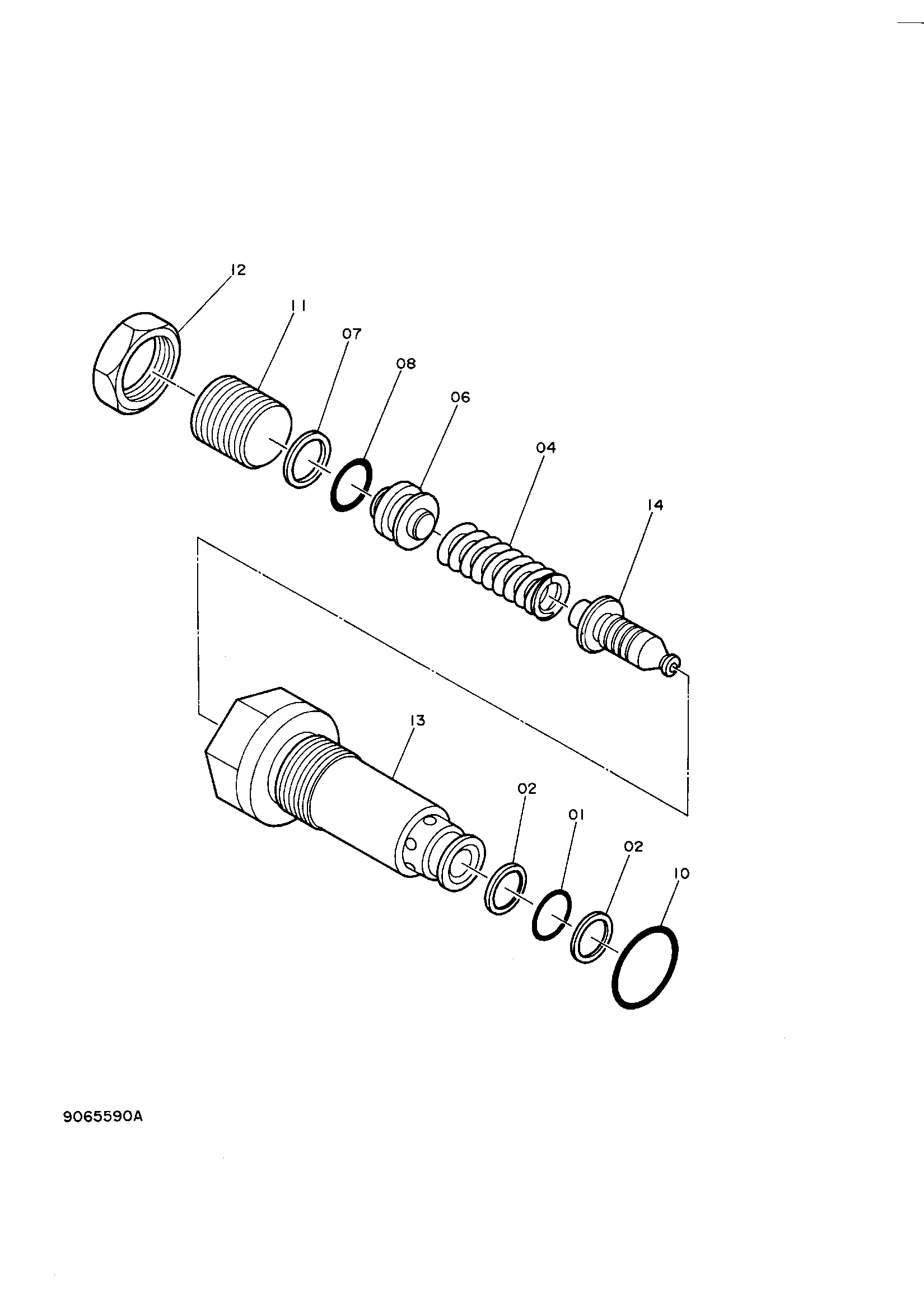 Схема Предохранительный клапан HITACHI KH125-3(D)