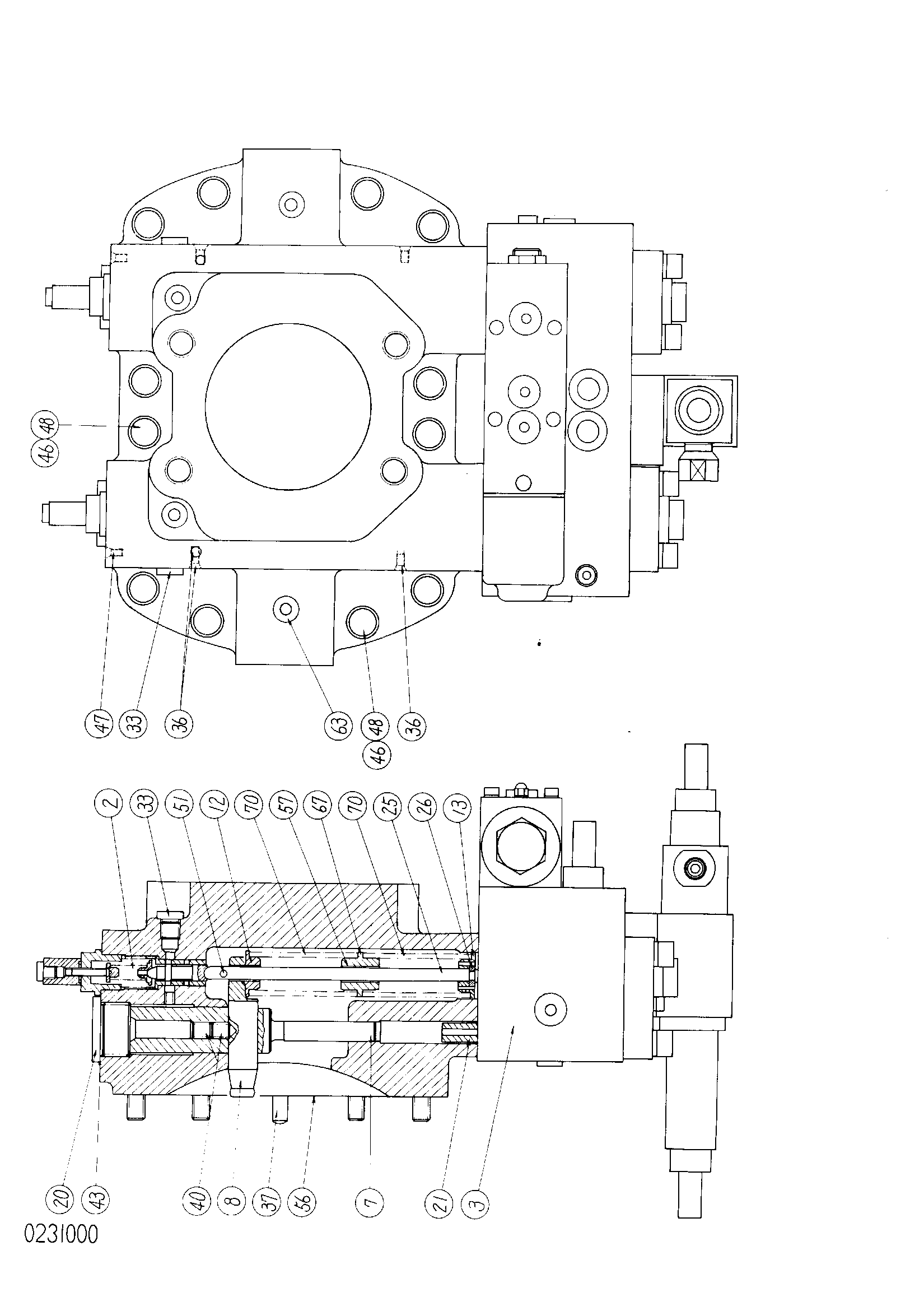 Схема Регулятор в сборе HITACHI KH125-3(D)