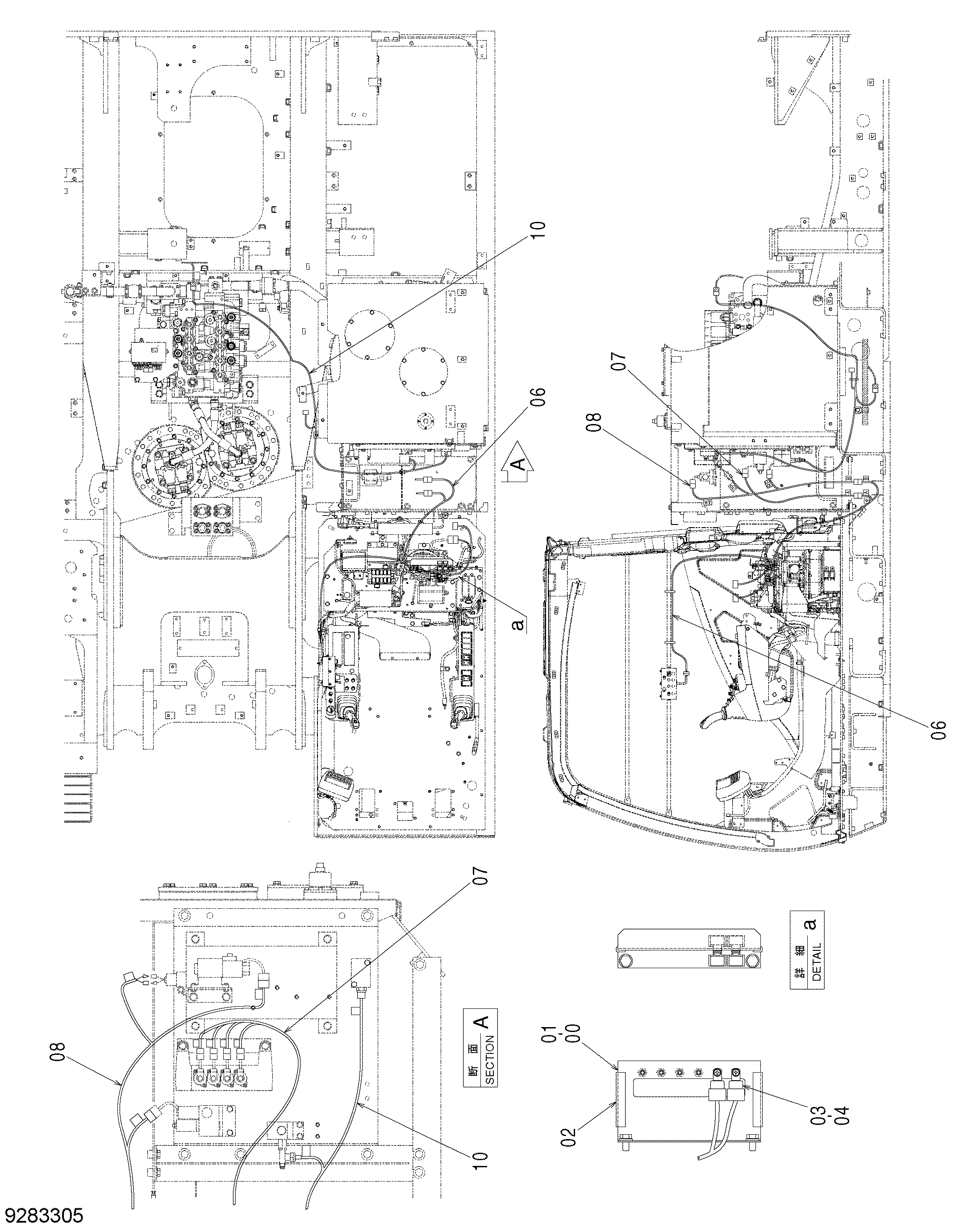Схема Электрооборудование HITACHI ZX470H-3