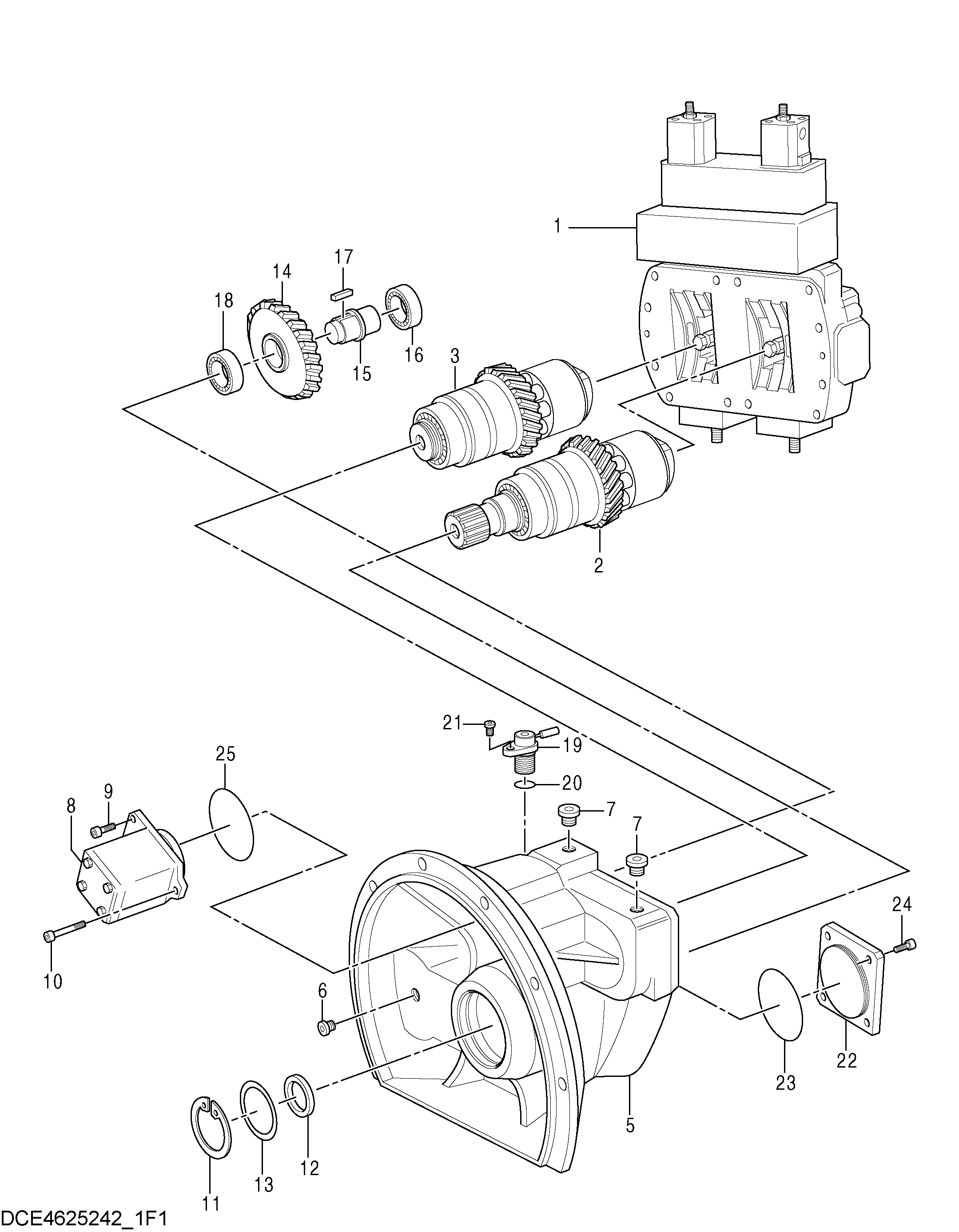 Схема Поршневой насос HITACHI ZX160
