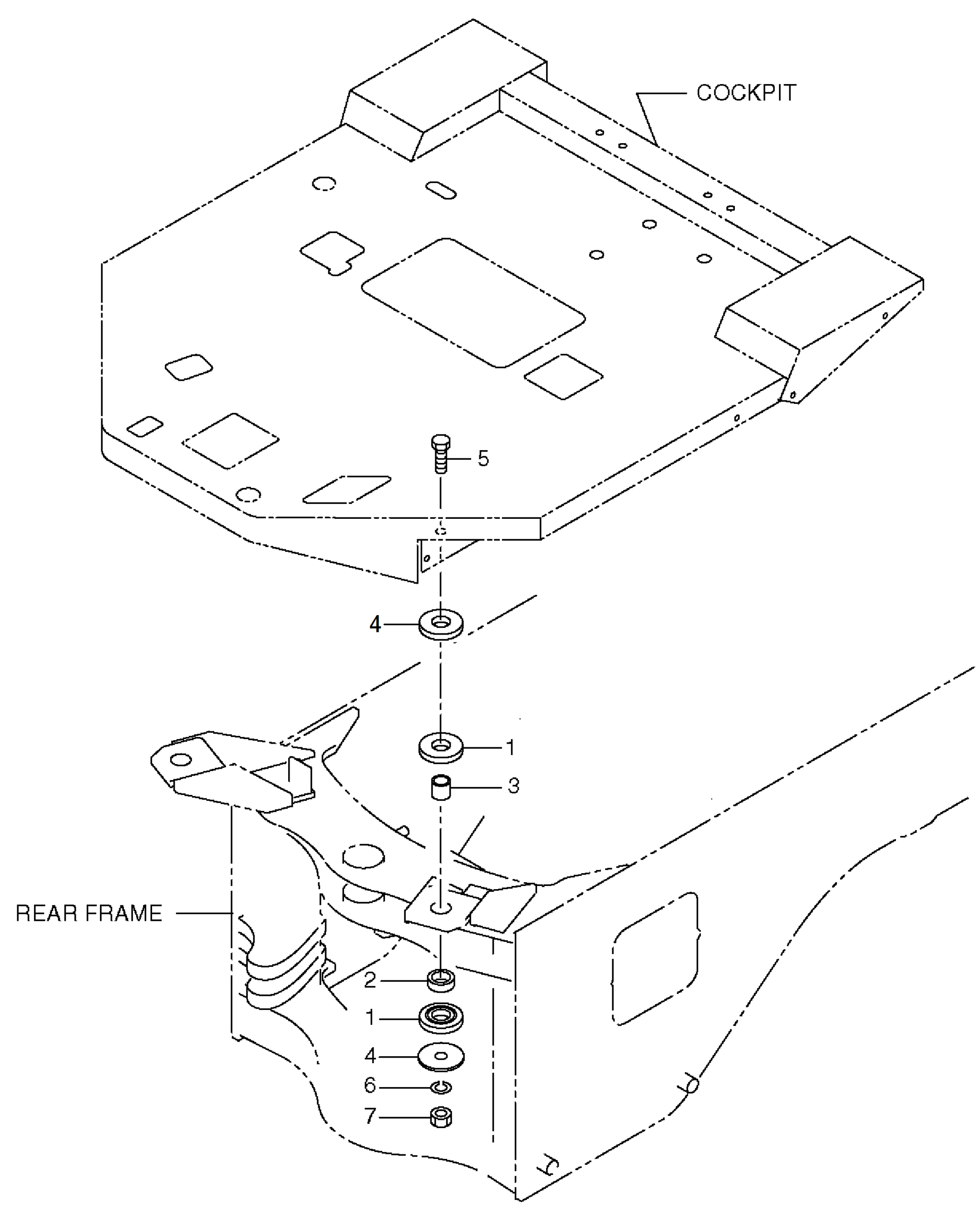 Схема Коккпит крепление HITACHI L13T-3