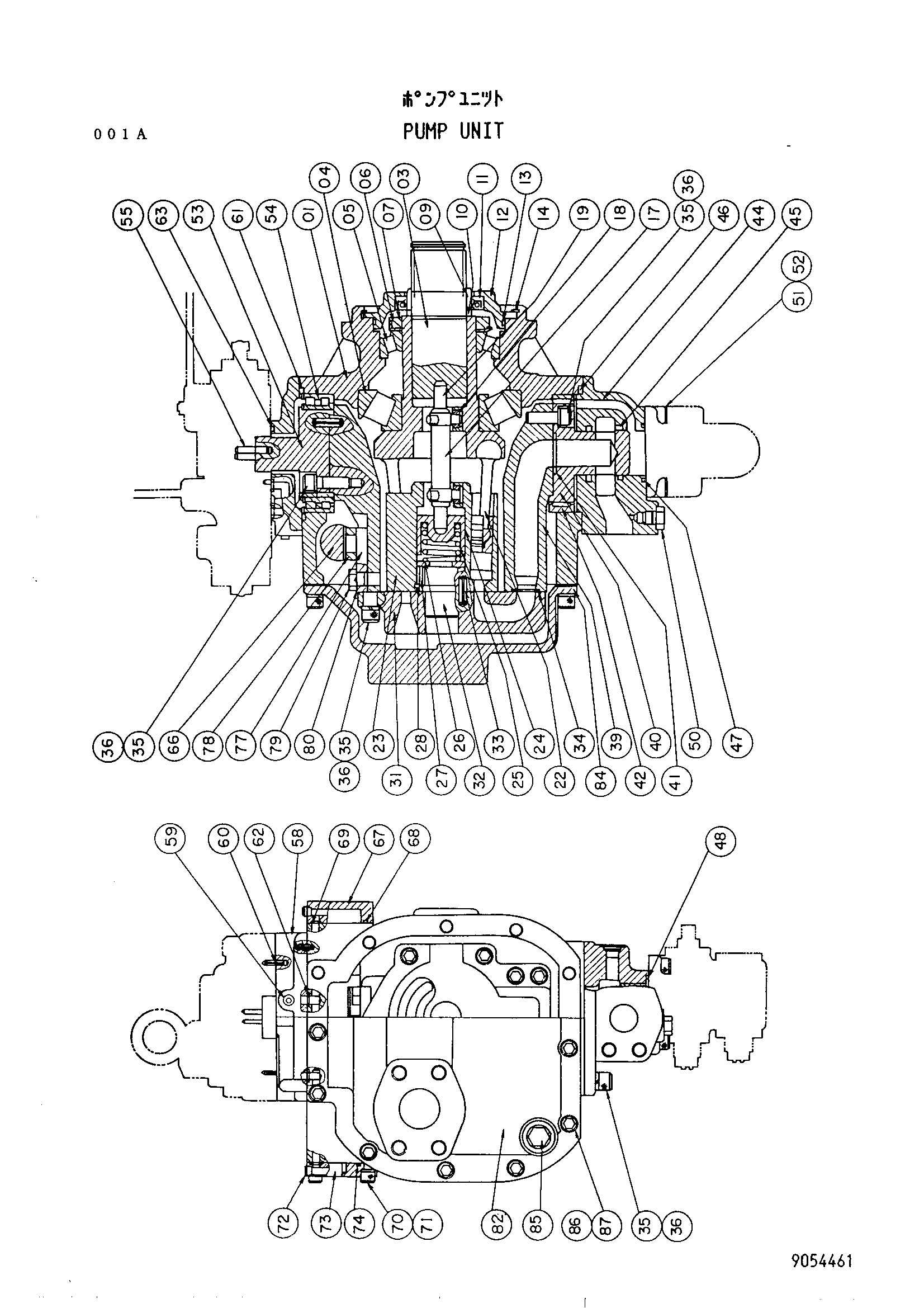Схема Насос HITACHI UH143