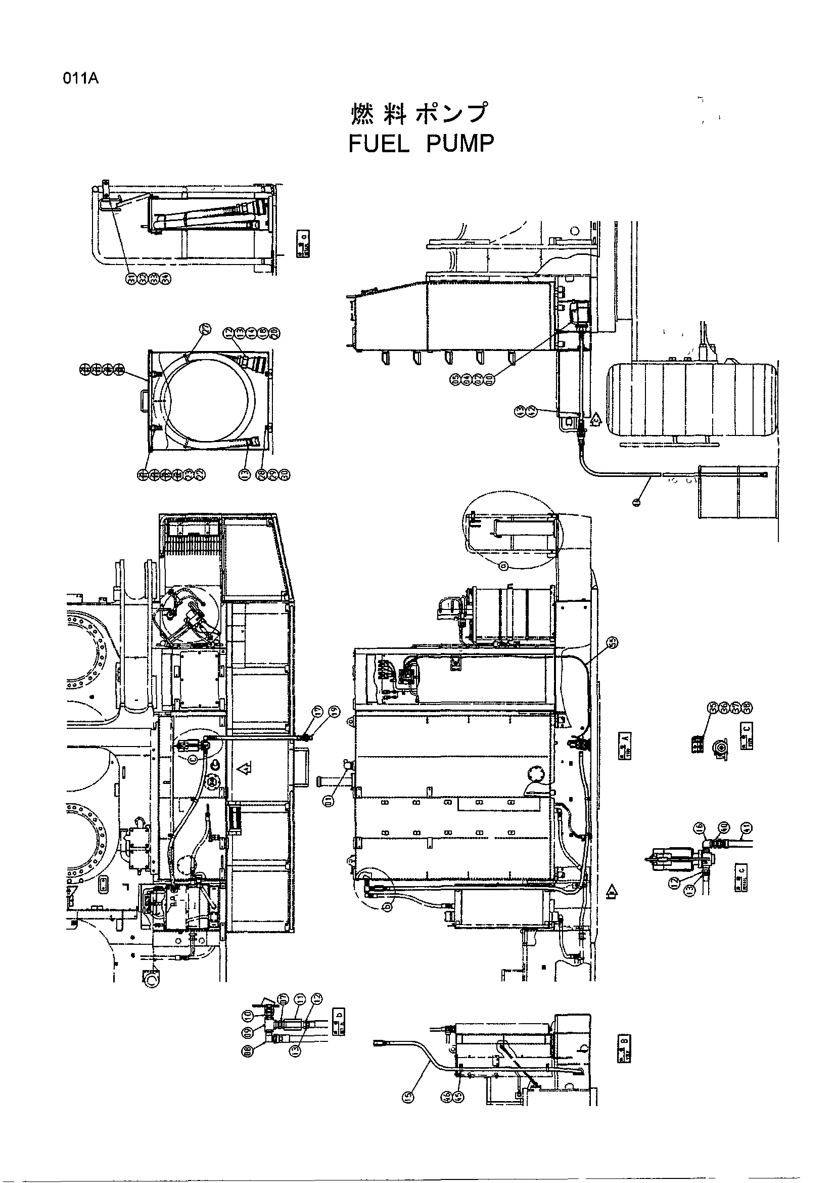 Схема Топливный насос HITACHI EX1800-3