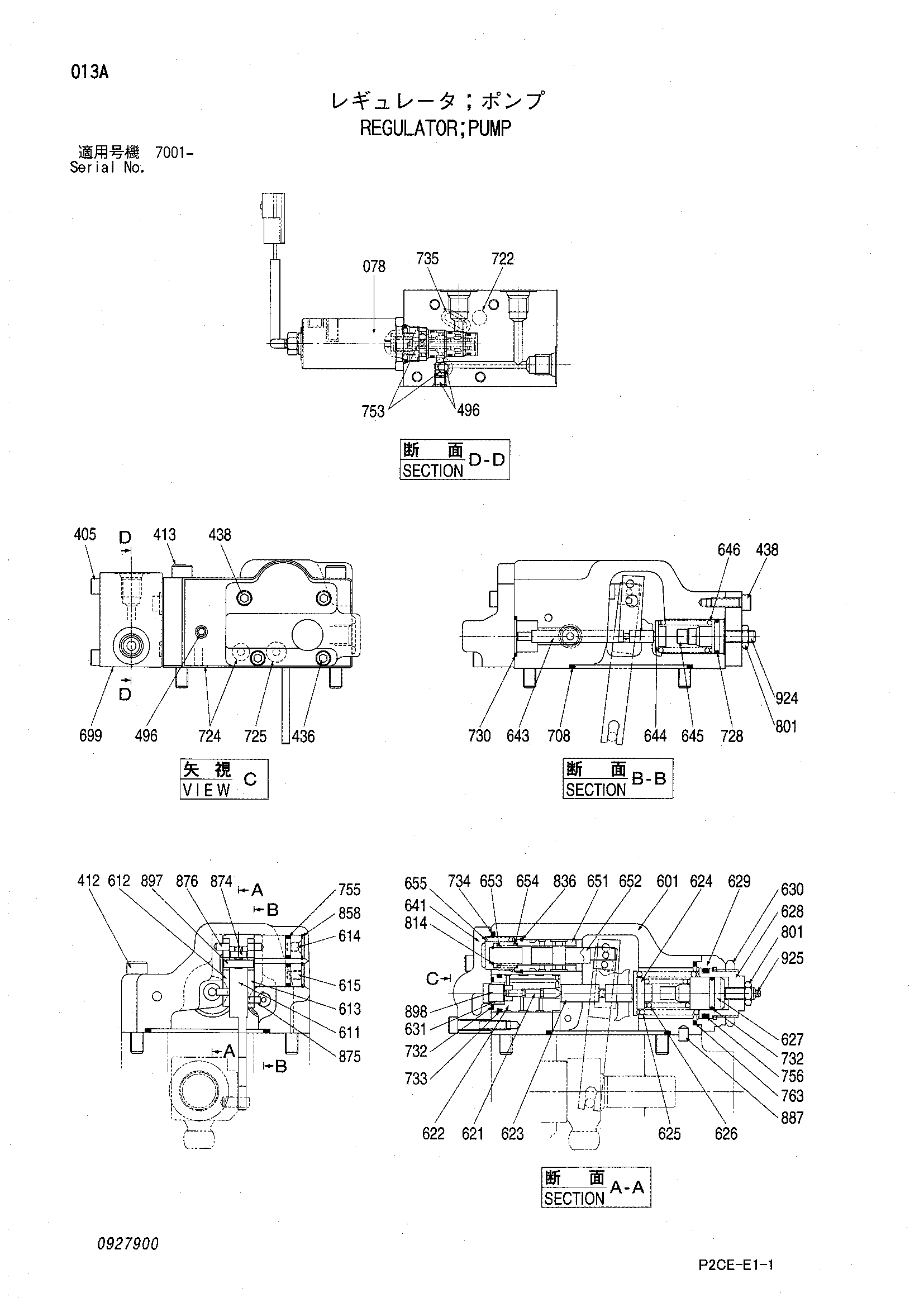 Схема Регулятор насос HITACHI SCX1500-2