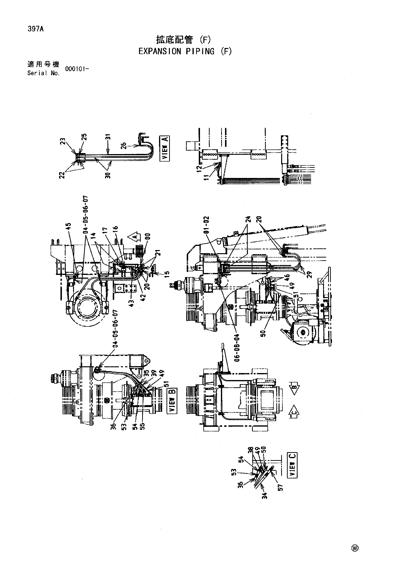 Схема Експансион трубопроводы (F) HITACHI MH5510B