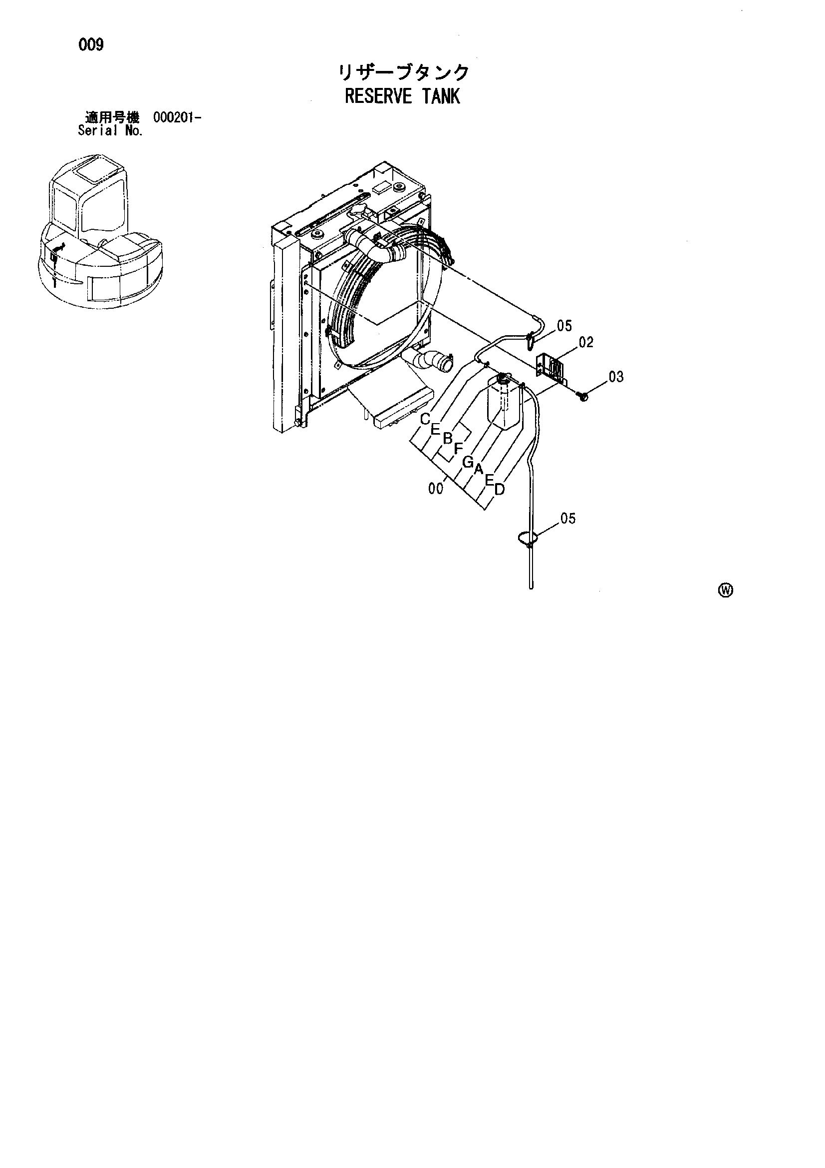 Схема Расширительный бачок HITACHI ZX75URT