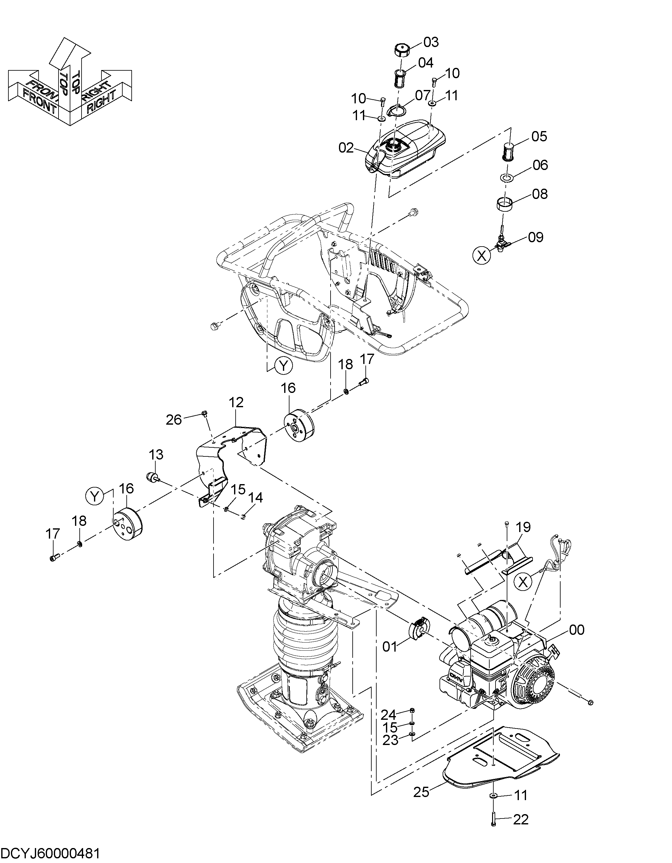 Схема Двигатель HITACHI ZV85R