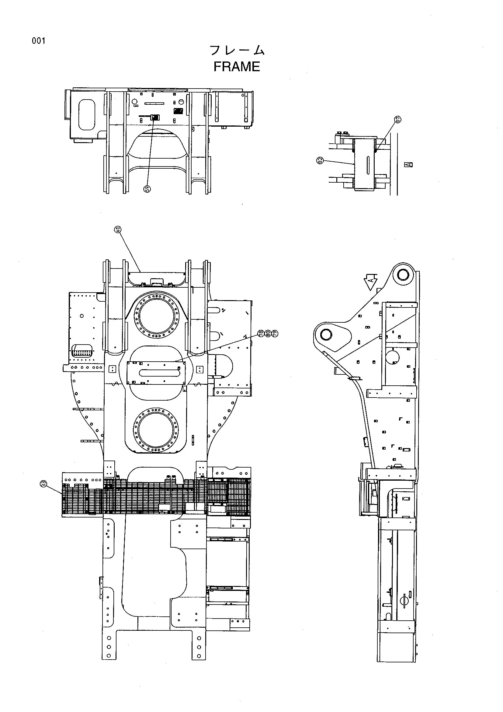 Схема Рама HITACHI EX1900-5