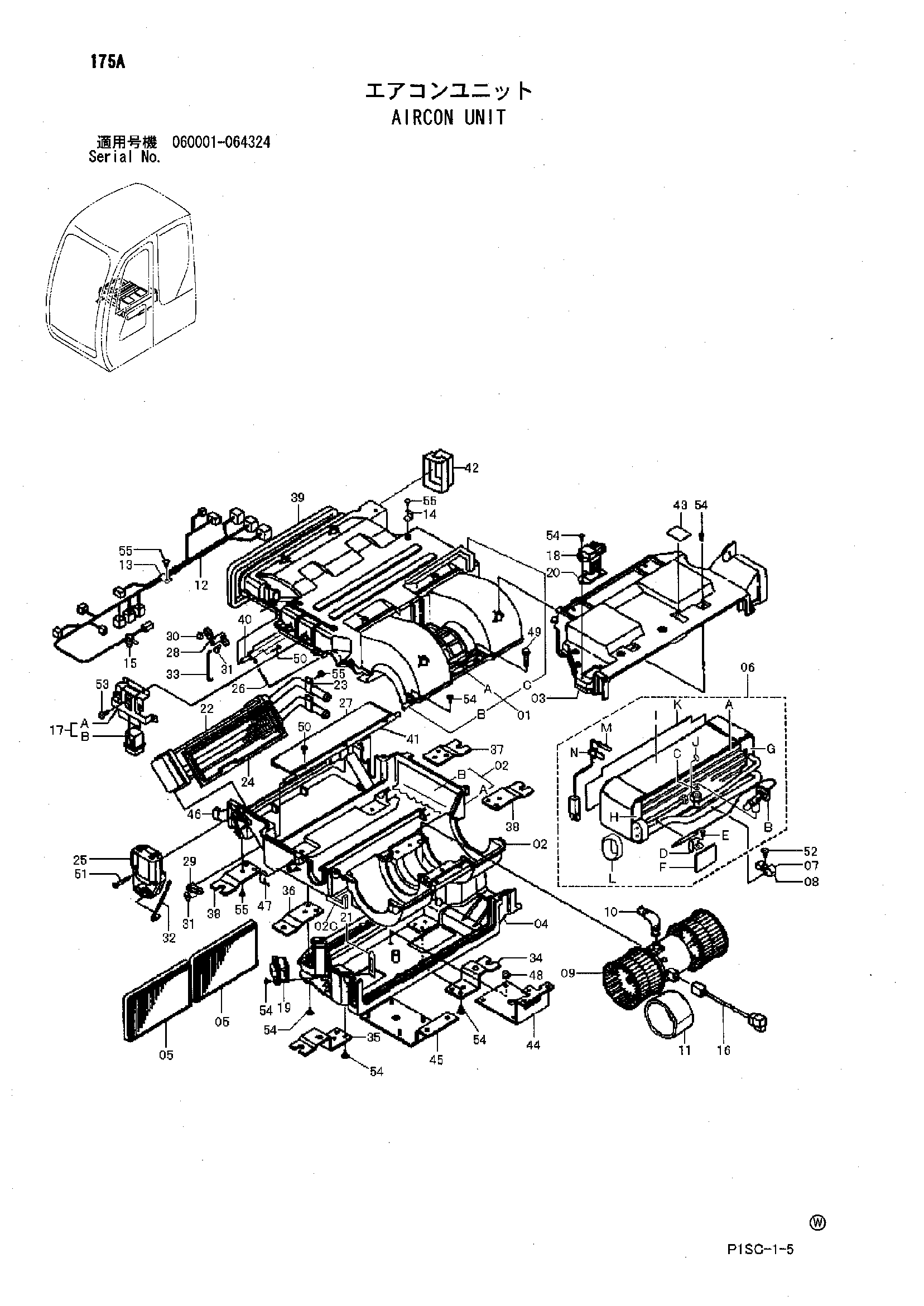 Схема Аиркон блок HITACHI ZX135USK