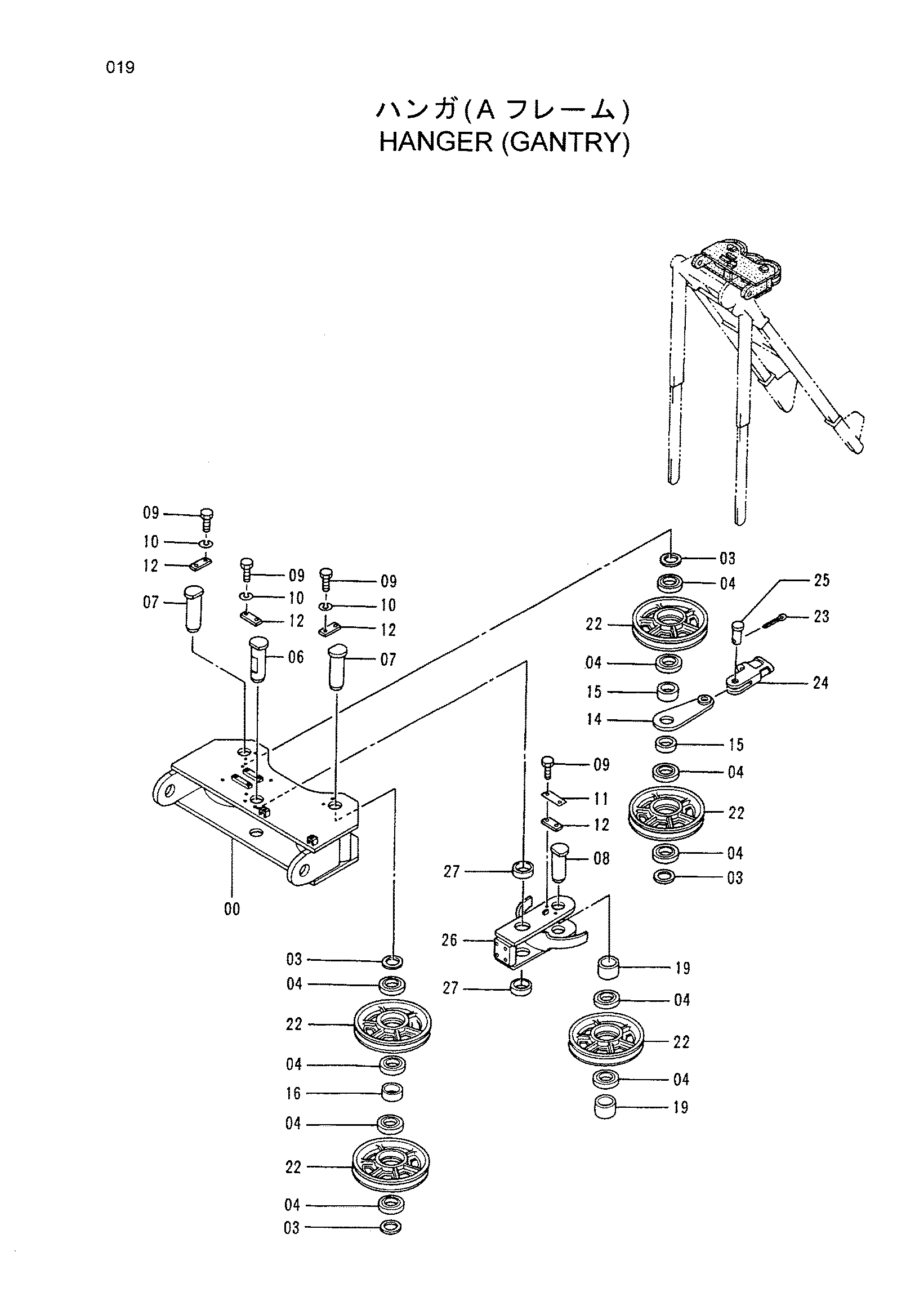 Схема Подвес (портал) HITACHI CX500PD
