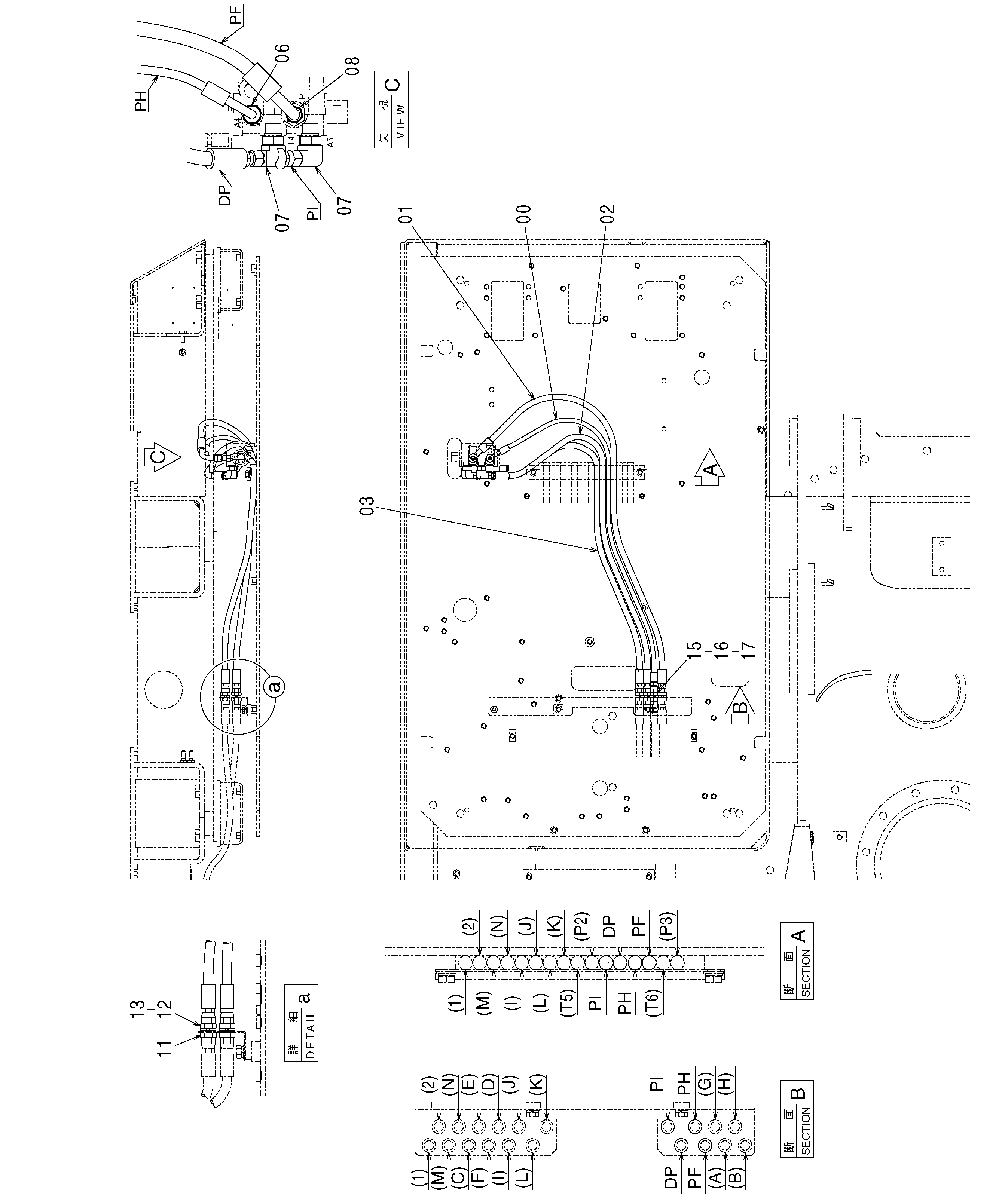Схема Пилотный пипимг (11)(пол) HITACHI ZX330-3G