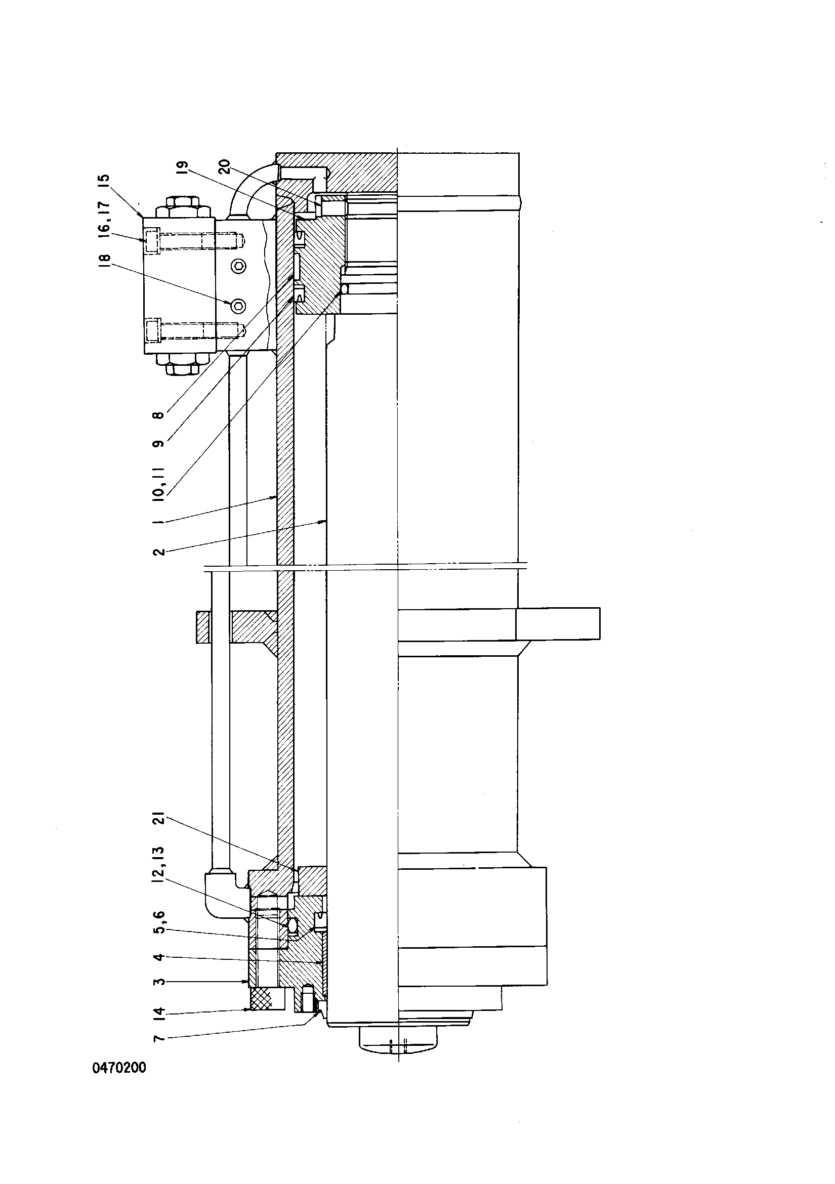Схема Джакк гидроцилиндр HITACHI CX2000