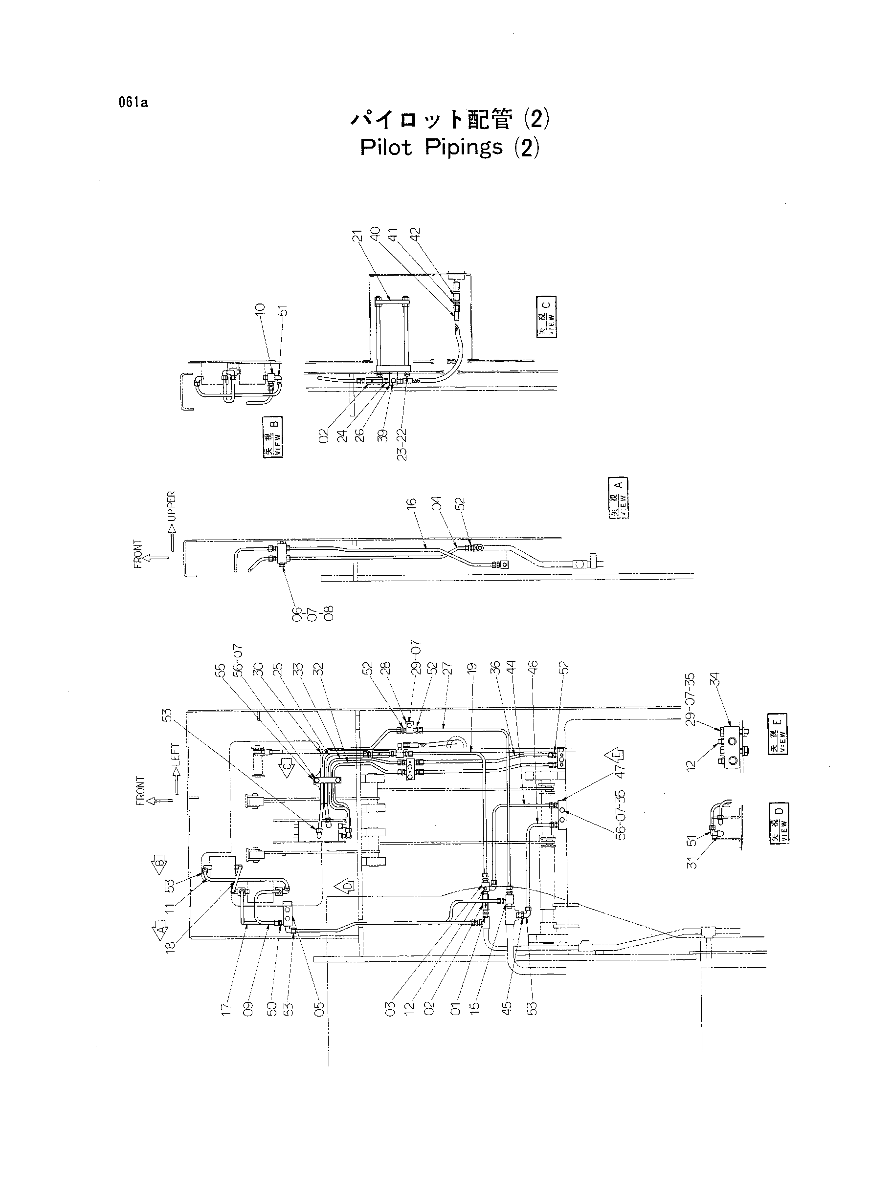 Схема Пилотный трубопроводы (2) HITACHI TH55ED