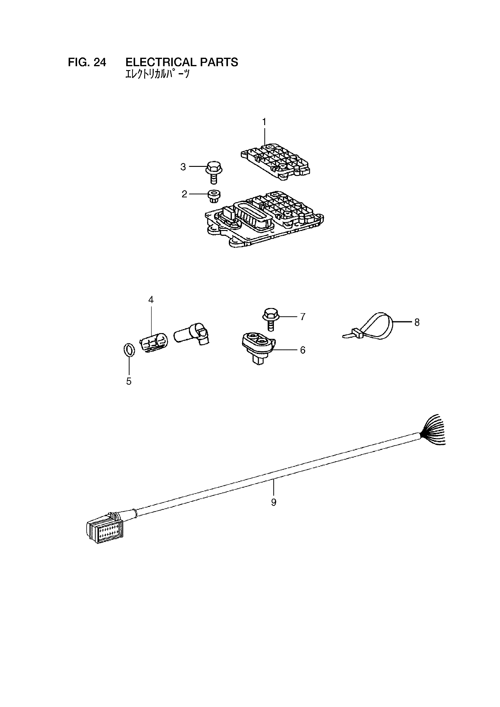 Схема Электрооборудование HITACHI ZW310-HCMF