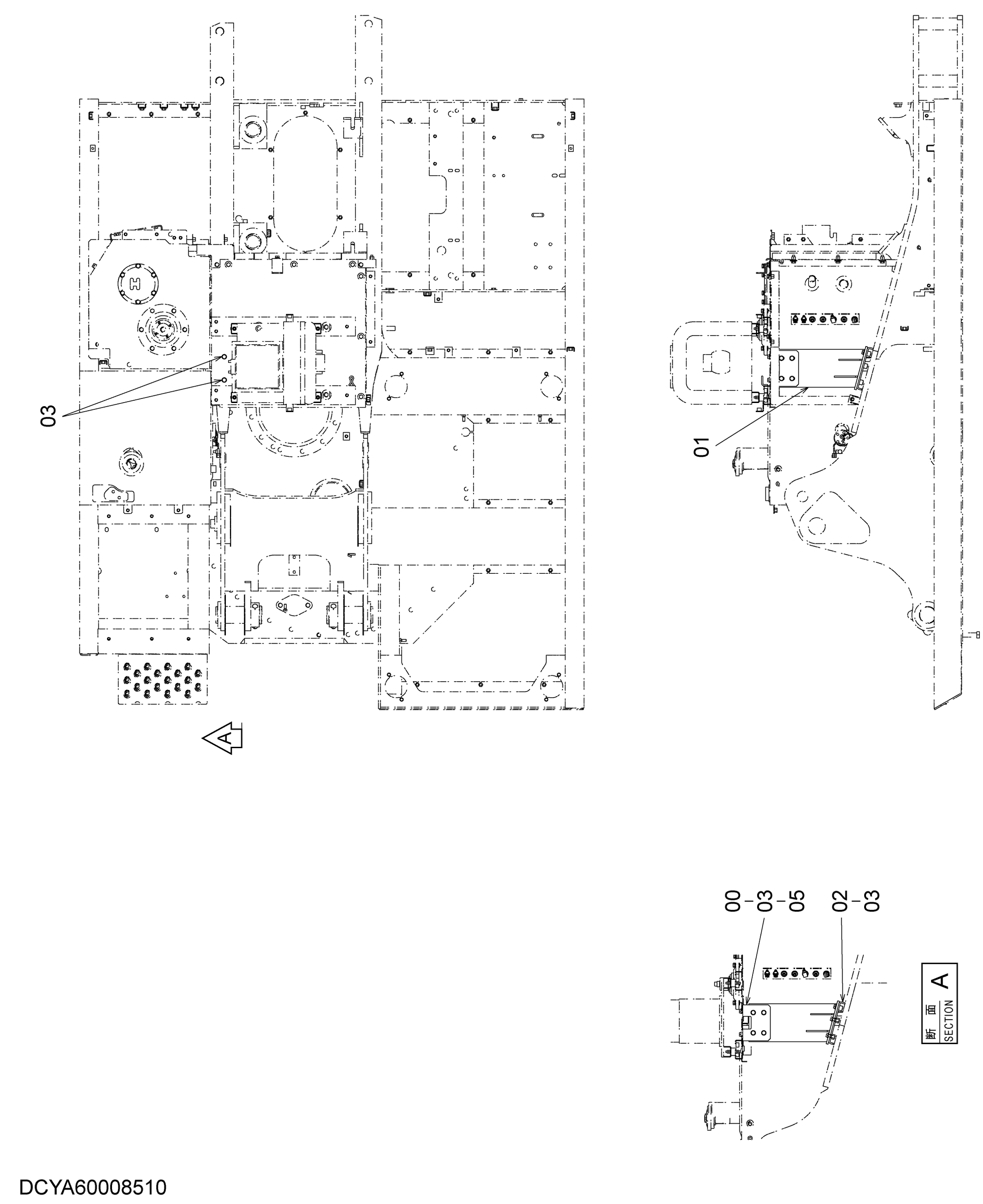 Схема Компрессор детали HITACHI ZX160