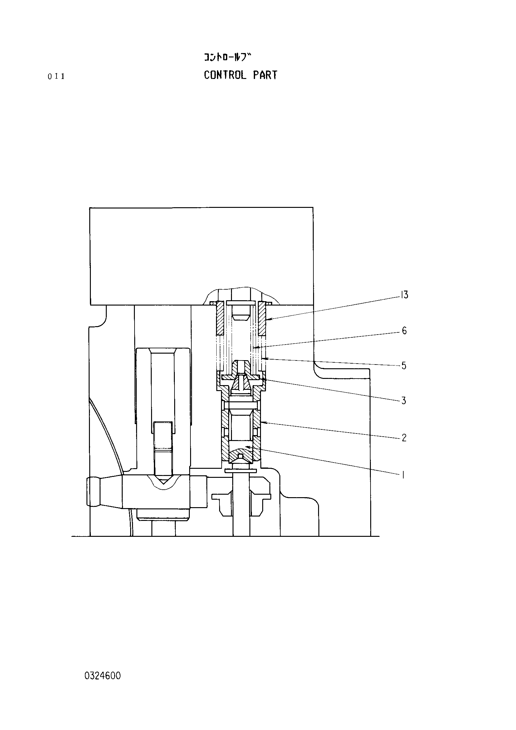 Схема Управление деталь HITACHI EX100W