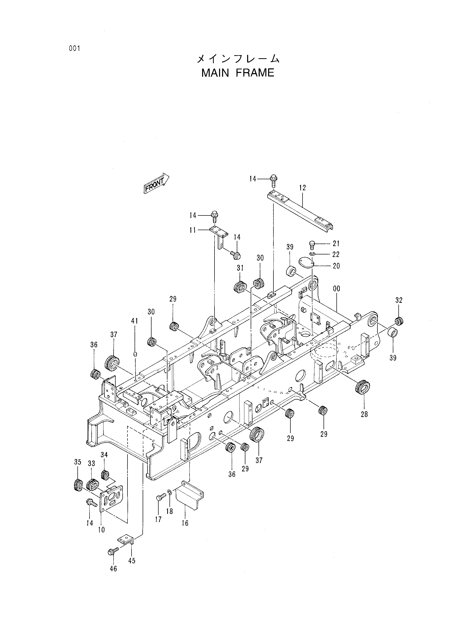 Схема Основной рама HITACHI CX550