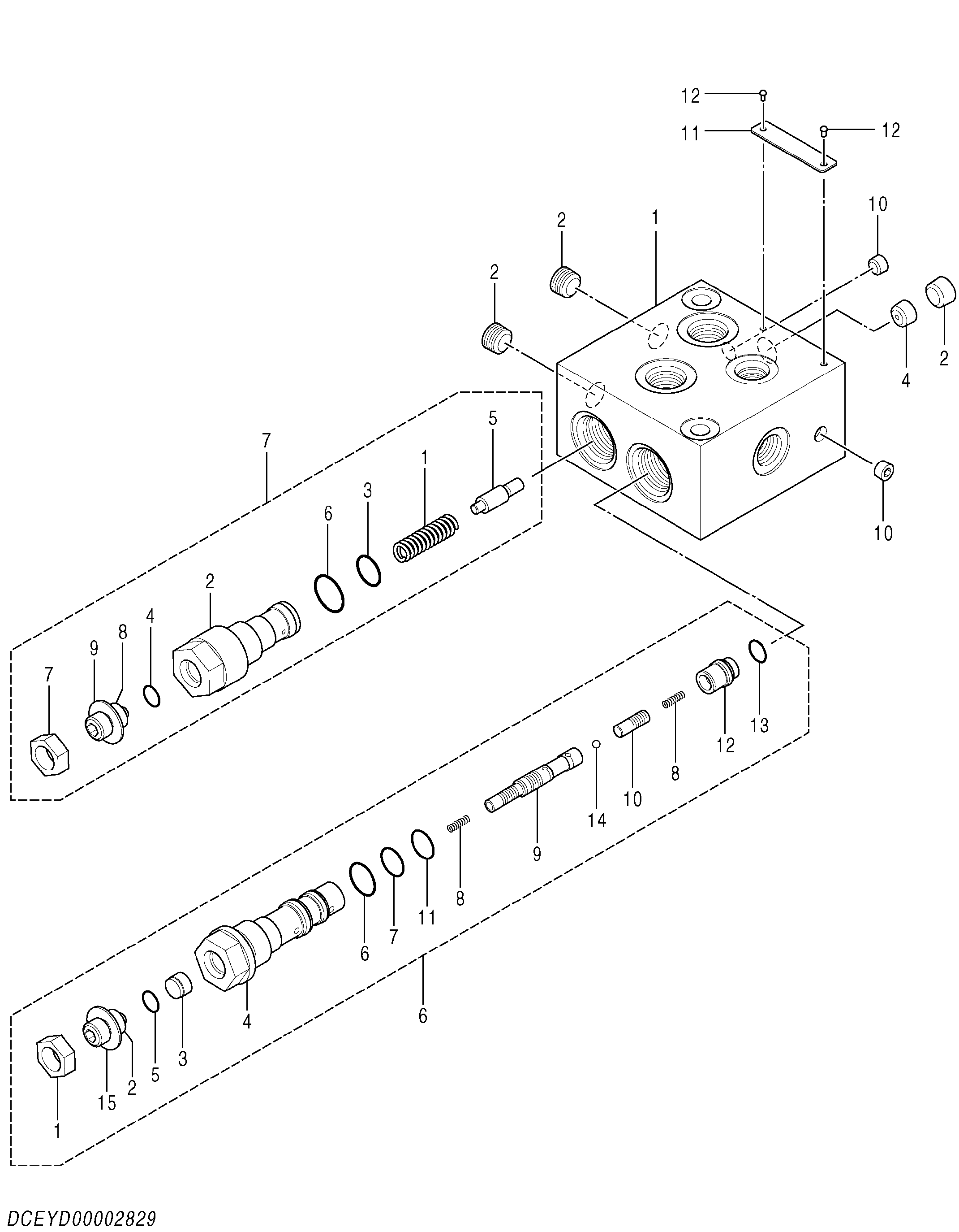 Схема Клапан HITACHI ZX40U-5A