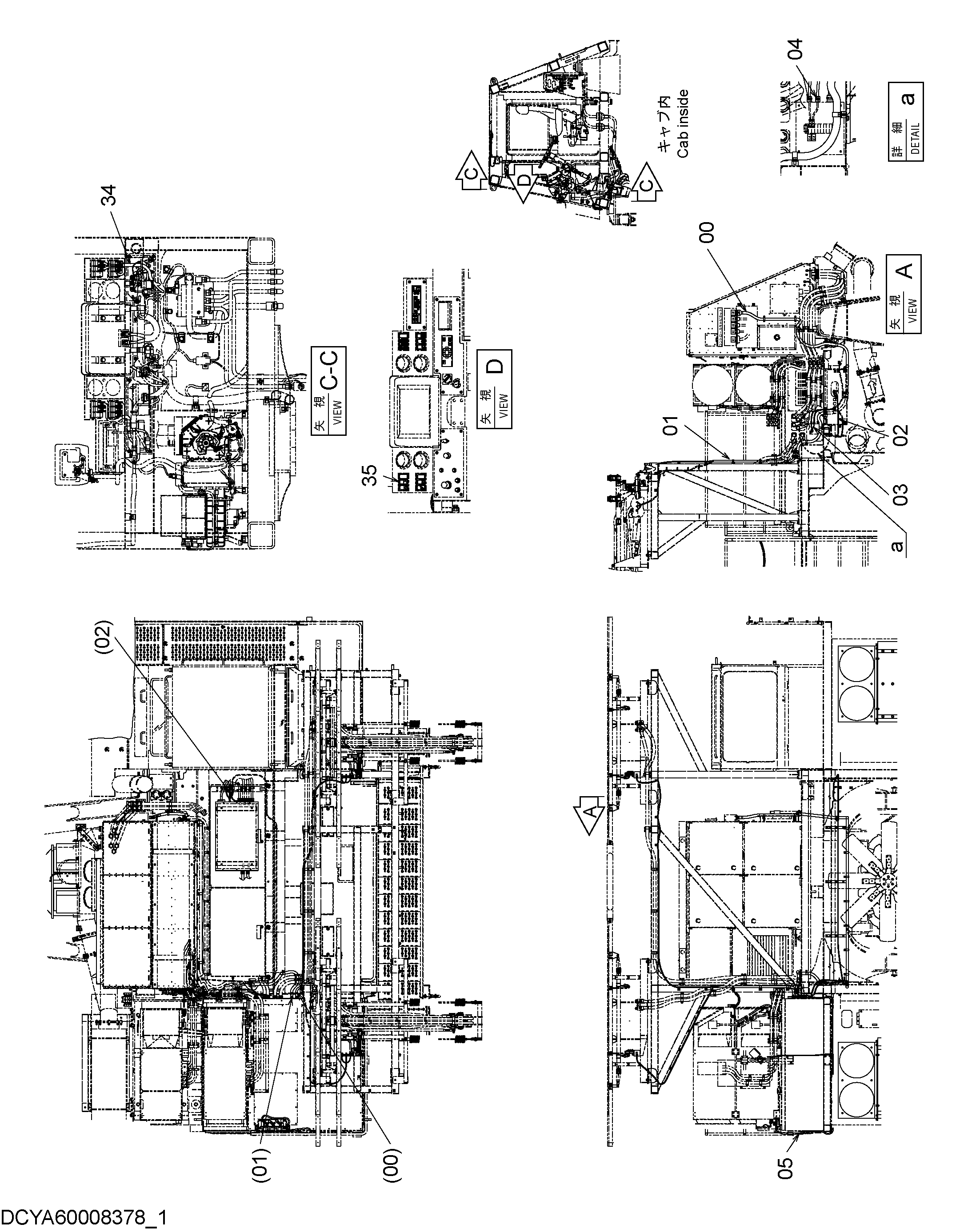 Схема Электрооборудование (1) HITACHI EH3500AC2