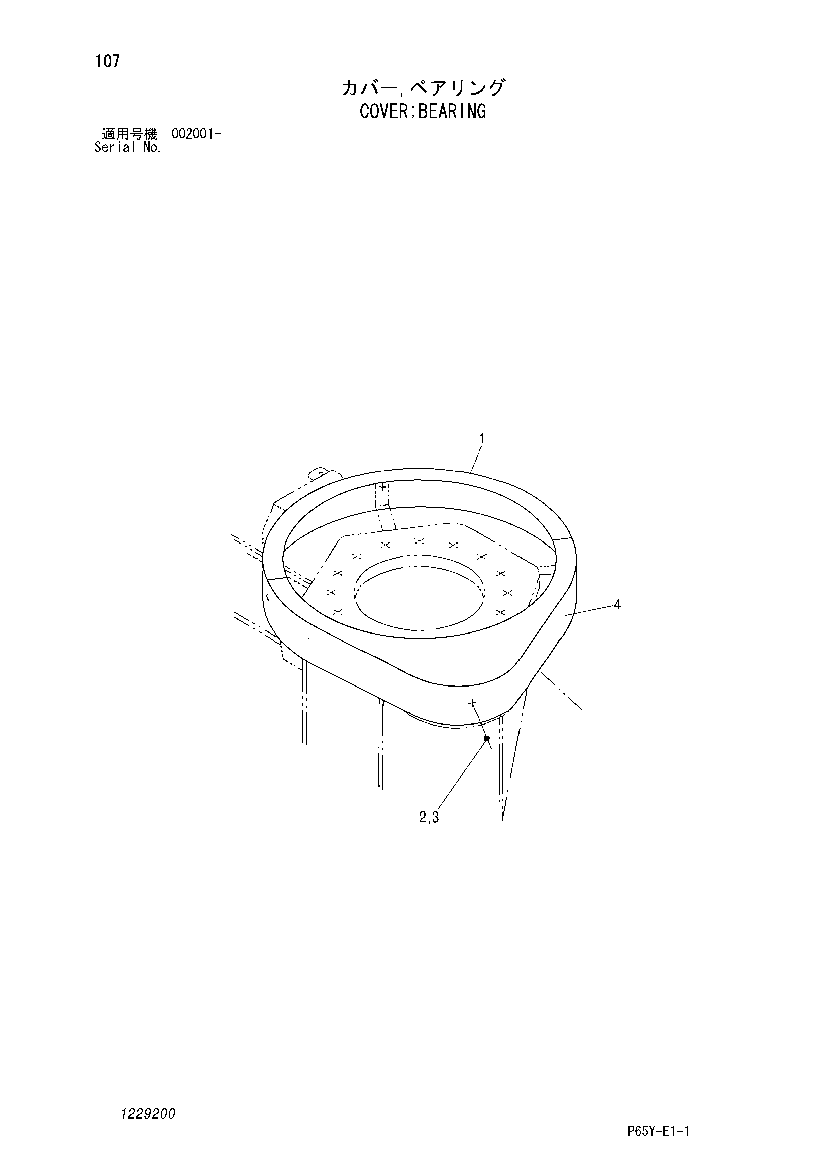 Схема Крышка подшипник HITACHI SR2000G