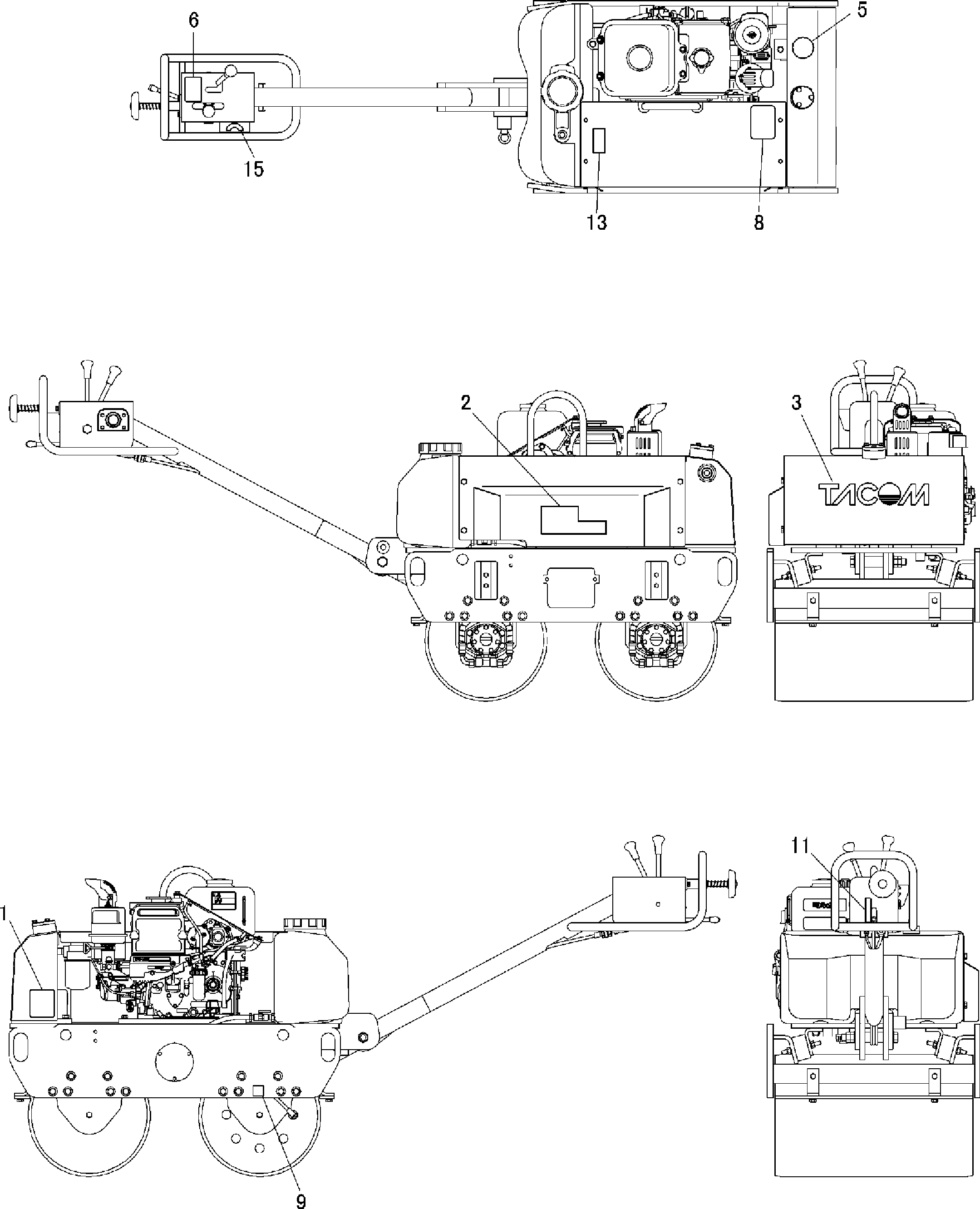 Схема Информационная табличка (экспортный) HITACHI TMR65KDS
