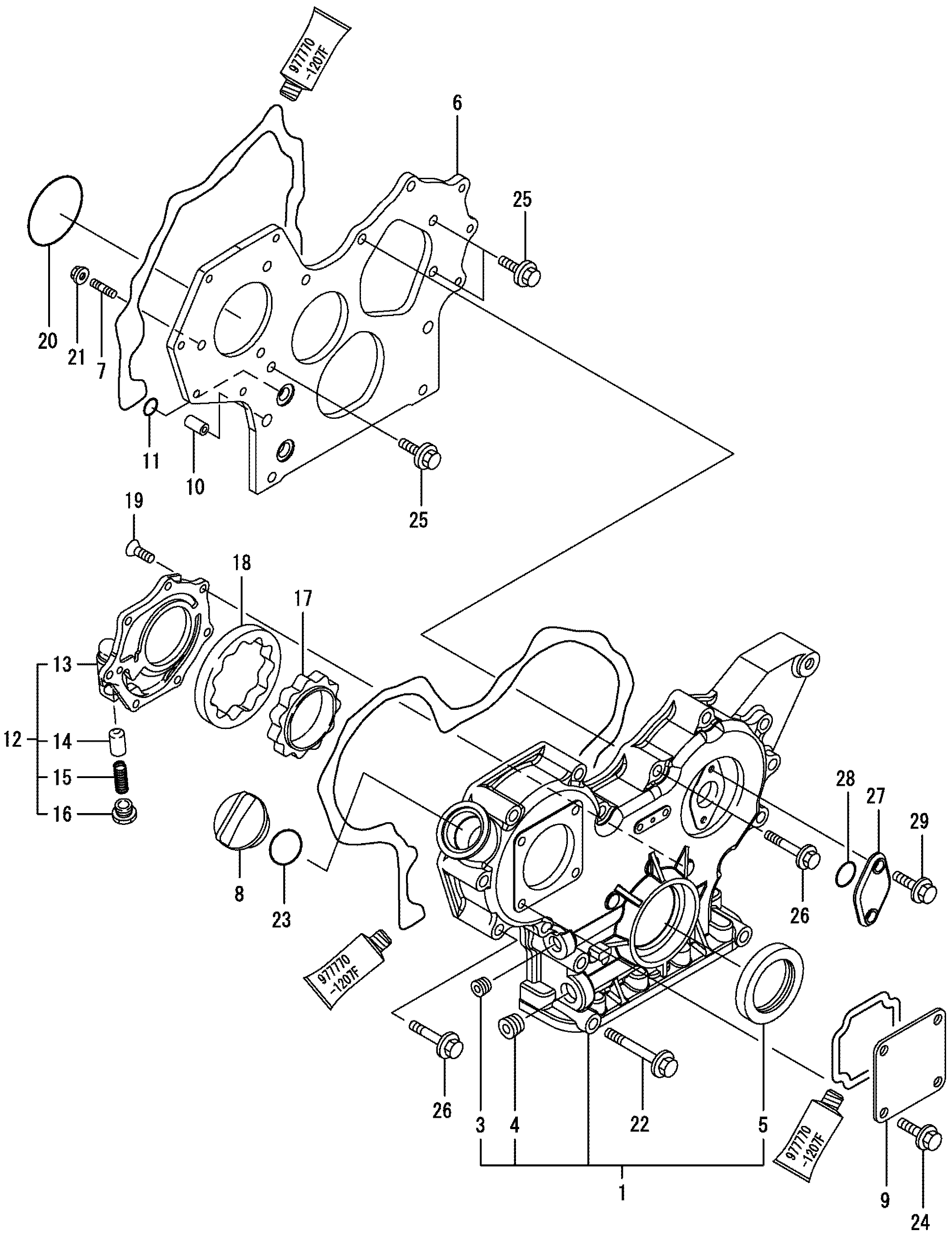Схема Шестерня корпус HITACHI ZX29U-3F