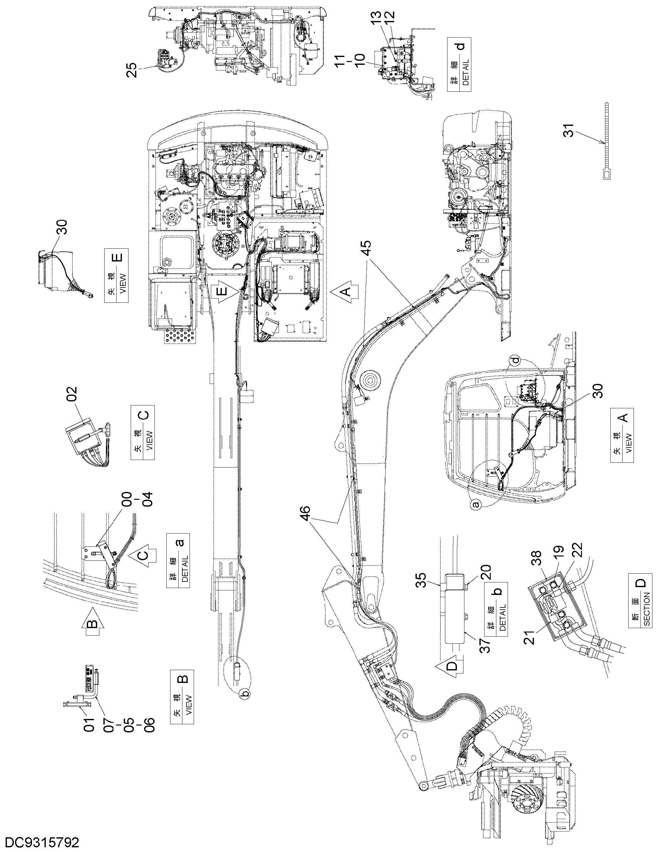 Схема Электрооборудование HITACHI ZX130LCN-3FHCME