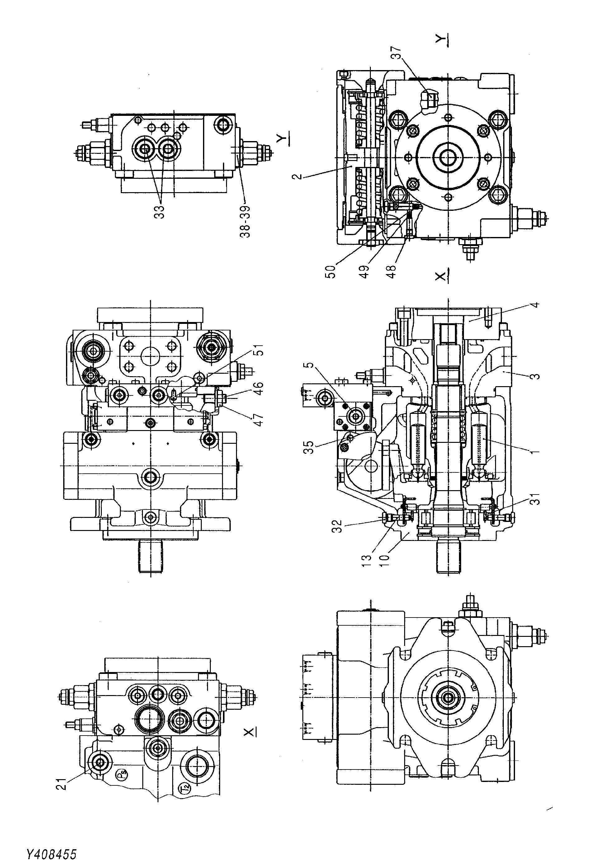 Схема Поршневой насос HITACHI EG65R-3